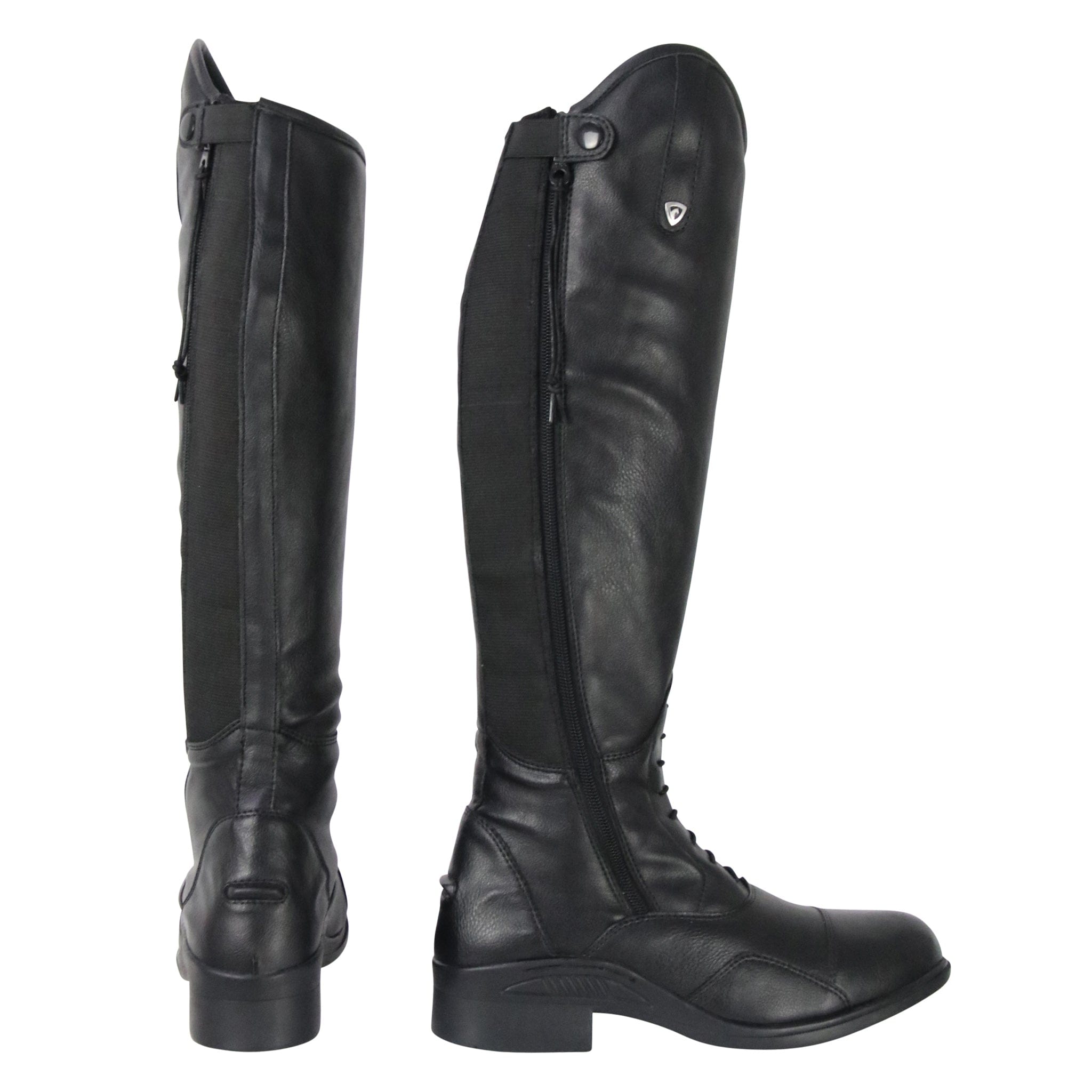 Hy Equestrian Formia Riding Boots 31142 Black Side and Back View