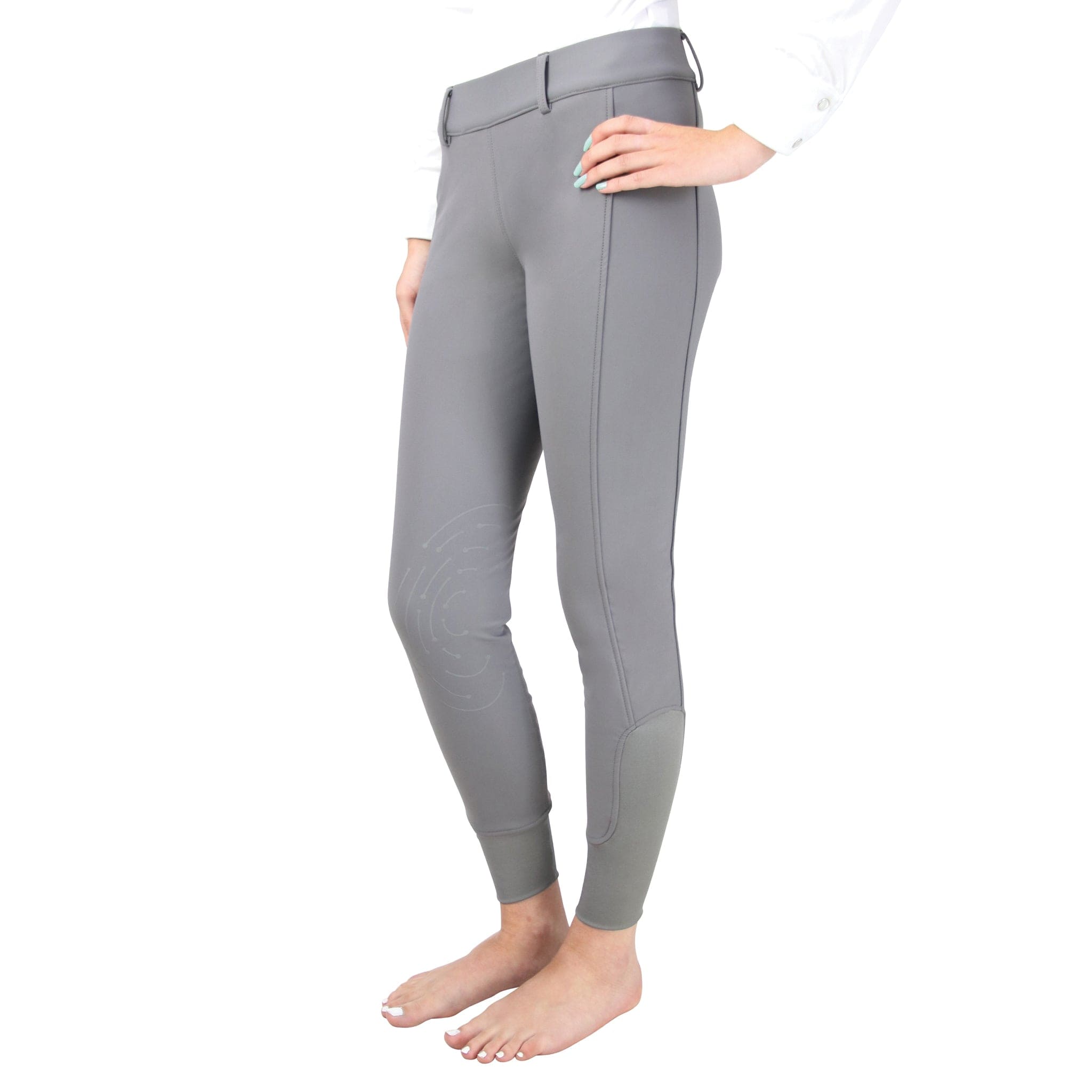 Hy Equestrian Glacial Softshell Silicone Knee Patch Riding Tights