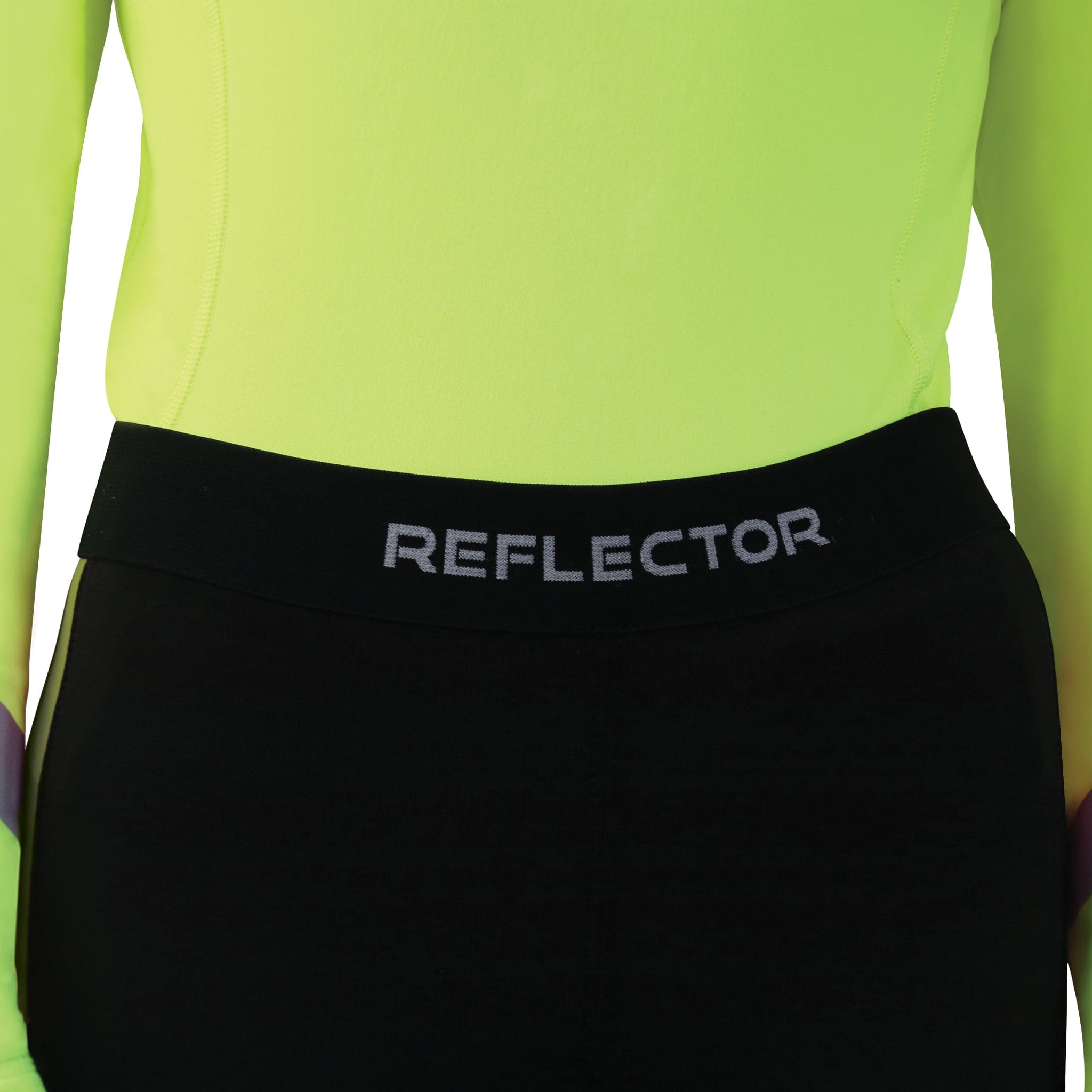 Hy Equestrian Children's Reflector Hi Viz Silicone Knee Patch Riding Tights