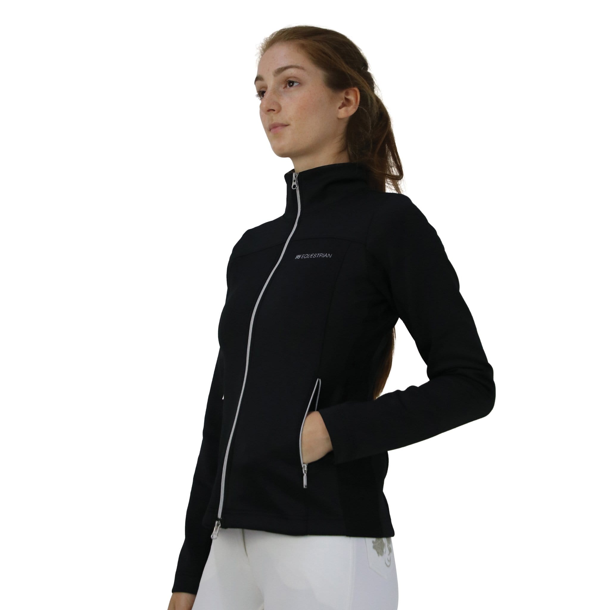 Hy Equestrian Synergy Flex Jacket 30160 Black Front