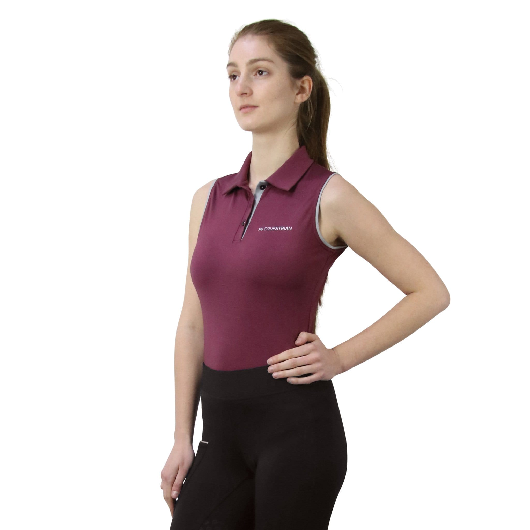 Hy Equestrian Synergy Sleeveless Polo Shirt - UK 14 (L) · Fig