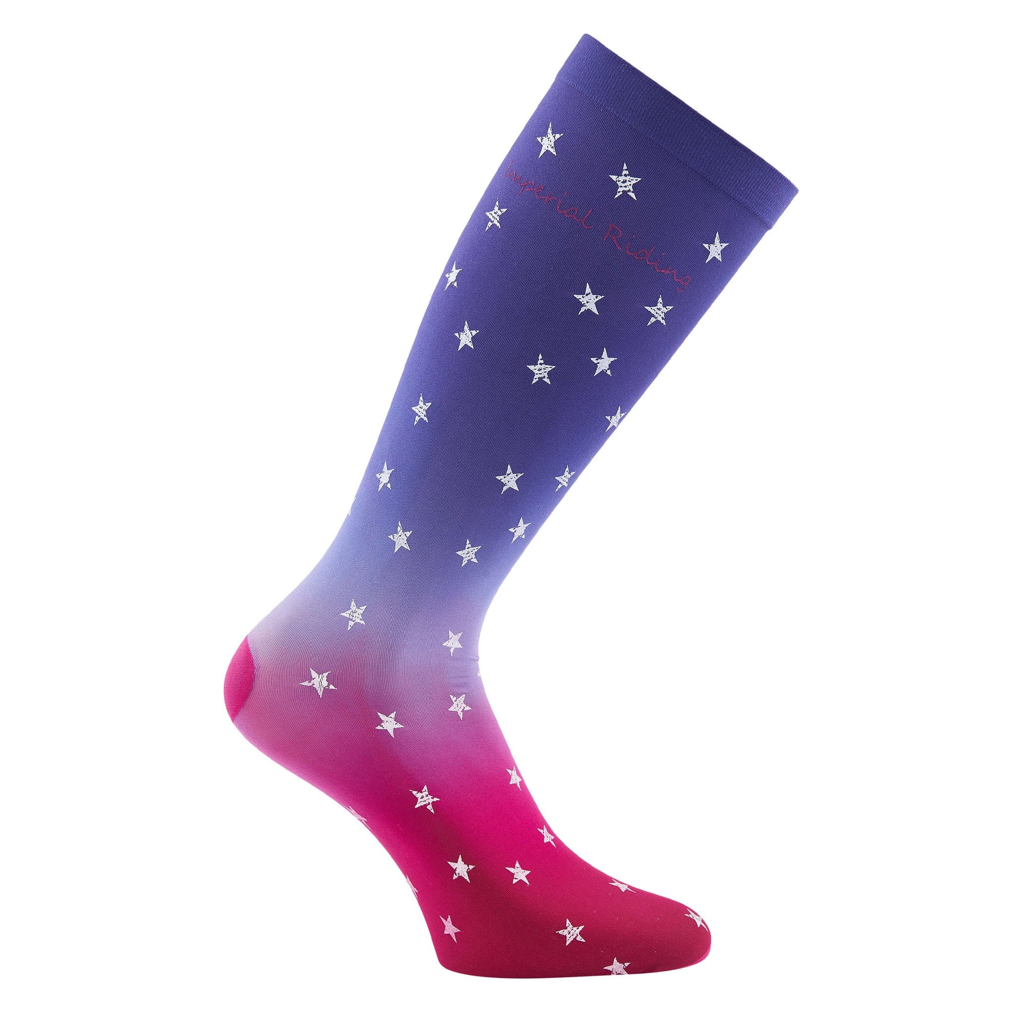 Imperial Riding Vanitas II Riding Socks KL95319000 in Blue Bird (Blue and Pink with White Stars)