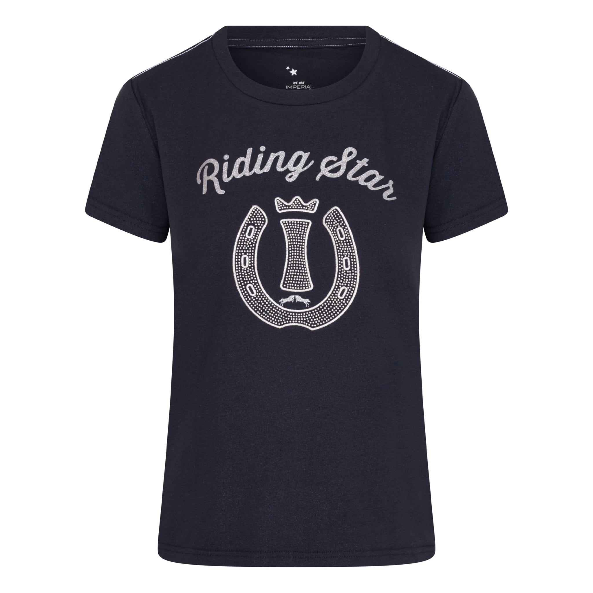 Imperial Riding You Shine Girl Short Sleeve T-Shirt KL35121008 Navy Front View