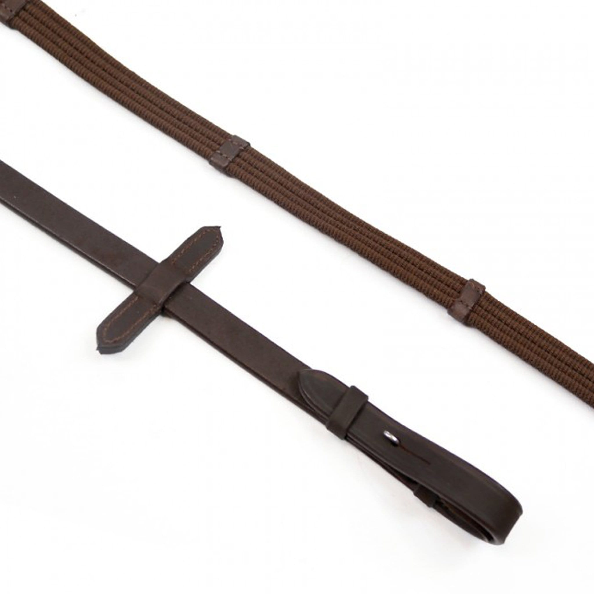 John Whitaker Ready To Ride Web Reins RER054 Brown