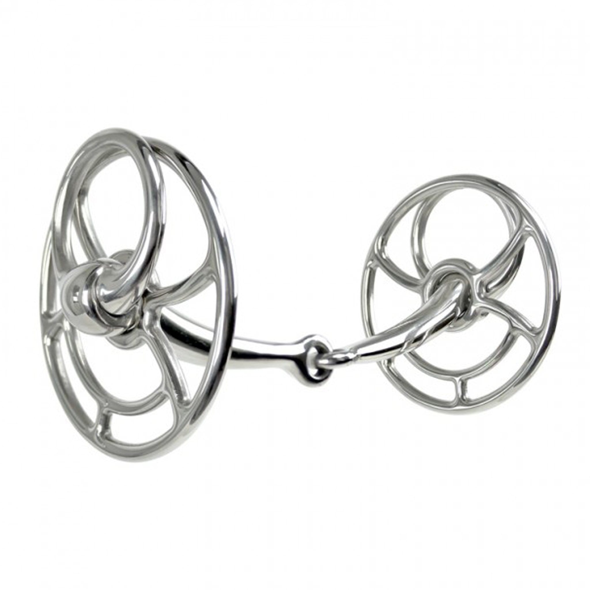 John Whitaker Universal Stainless Steel Snaffle Bit BI020 Single Jointed Smooth Bar