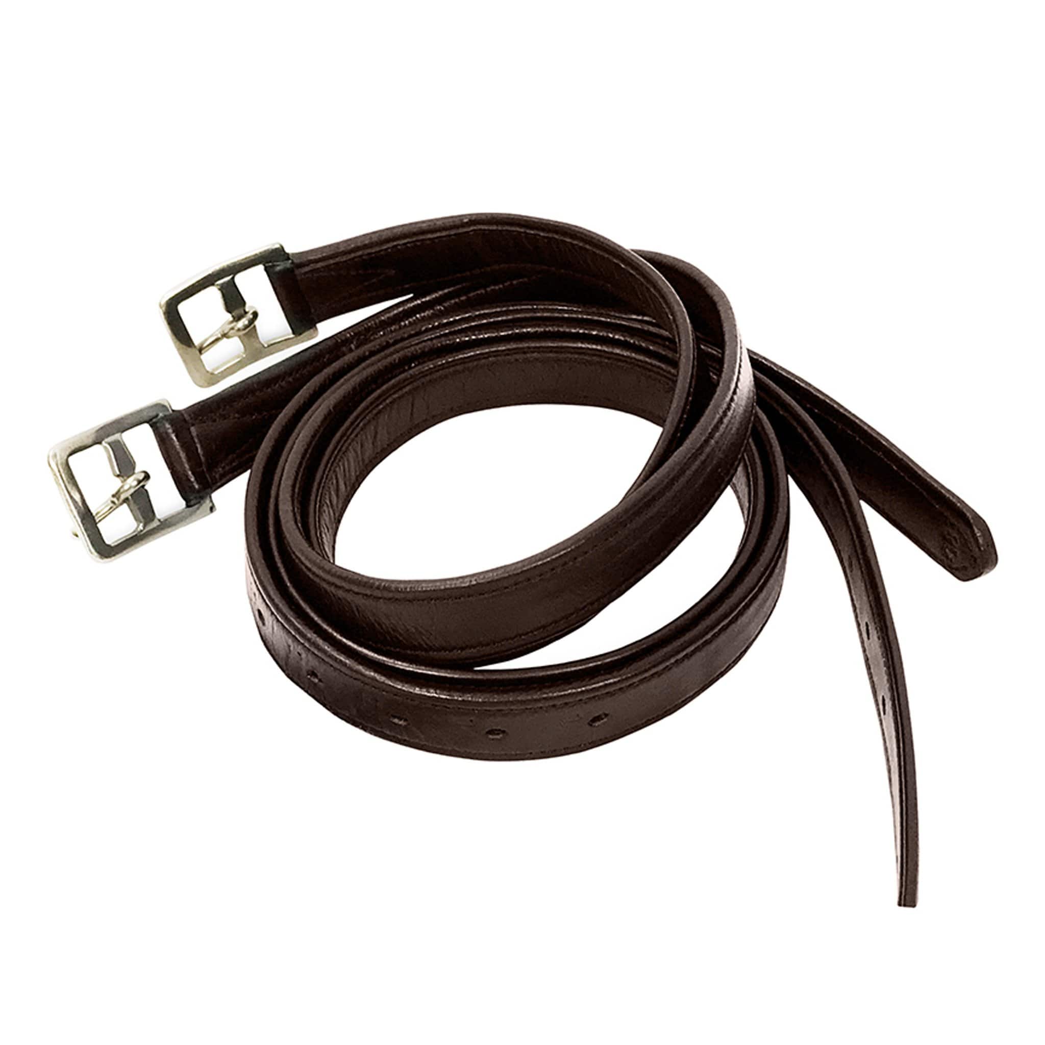 Km Elite Primera Soft Stirrup Leathers - 48" · Havana Brown