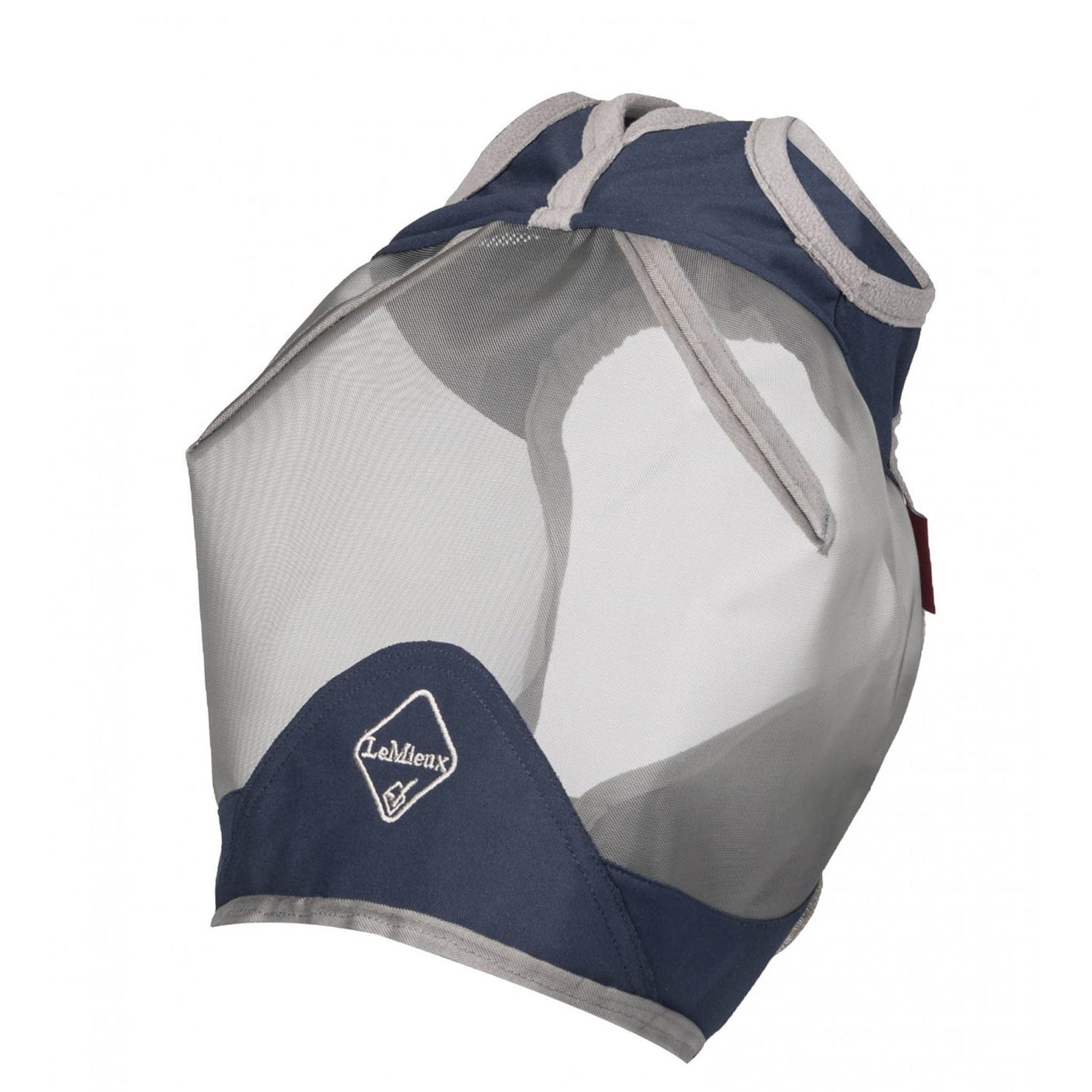 LeMieux Armour Shield Pro Standard Fly Mask Without Ears or Nose 5817 Navy and Silver