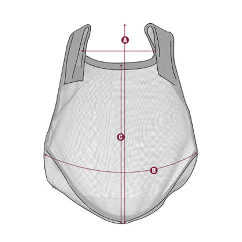 LeMieux Comfort Shield Nose Filter Size Guide Image