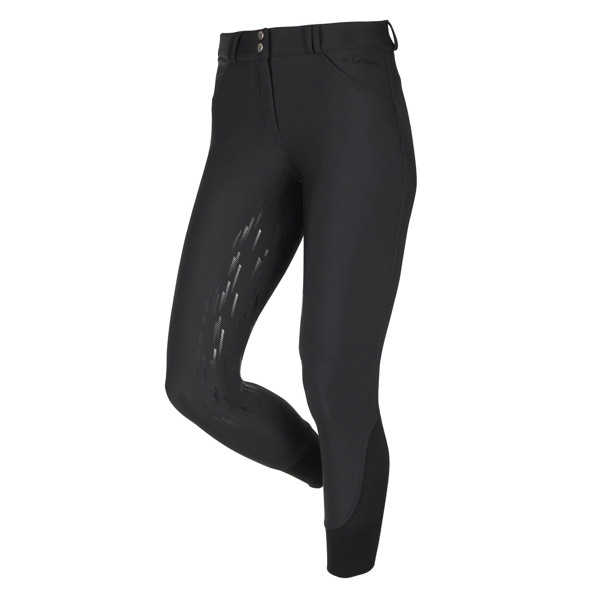 Lemieux Drytex Waterproof Silicone Full Seat Breeches - UK 14 · Black