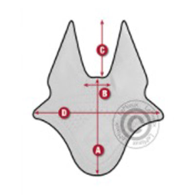 LeMieux Fly Hood Size Guide Image