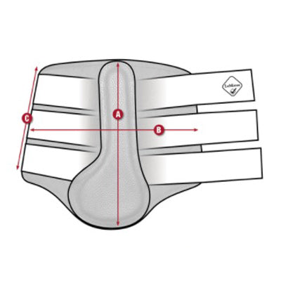 LeMieux ProSport Brushing Boots Size Guide Image