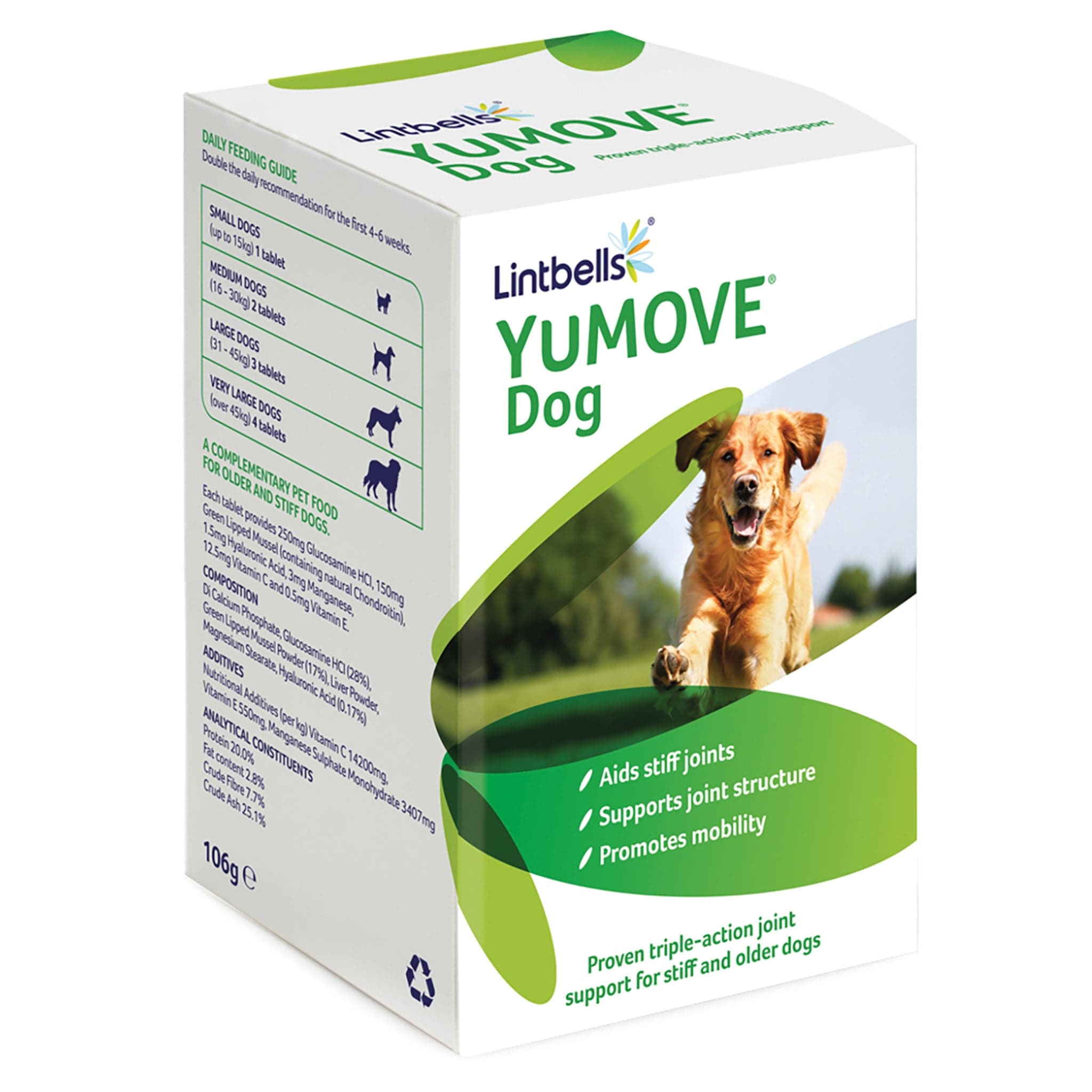 Photos - Equestrianism Lintbells Yumove Dog Tablets - 120 Pack 025/LNB0125 