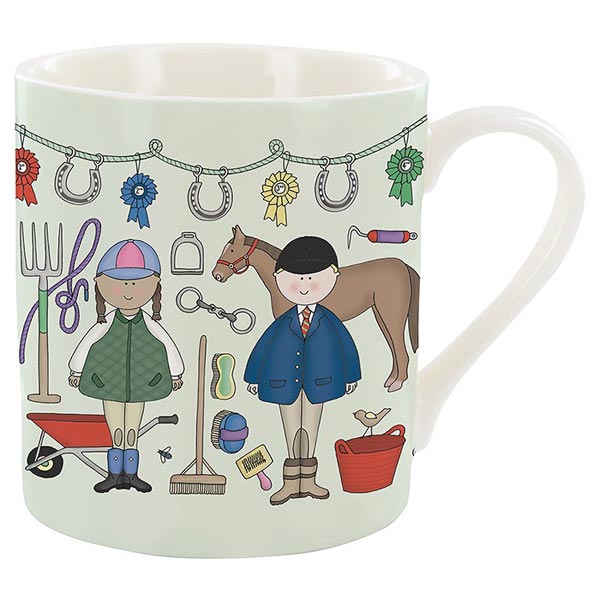 Welly Wearers Horse Riders Mug