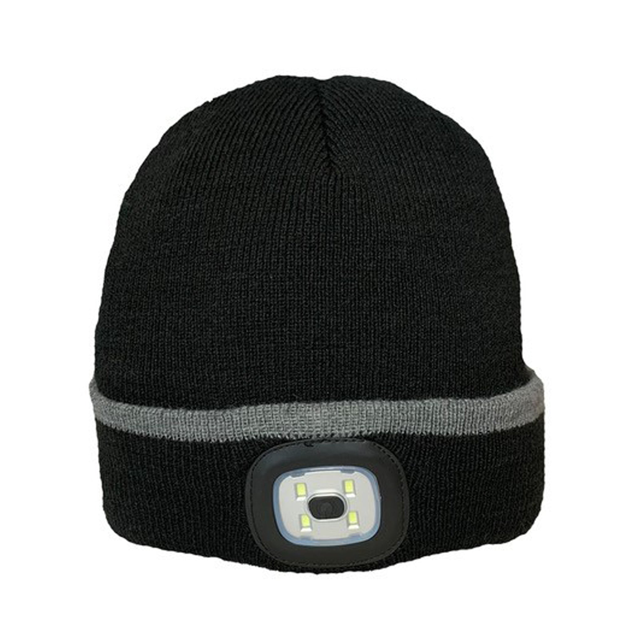 Platinum Unisex Plain LED Hat Black MA000404