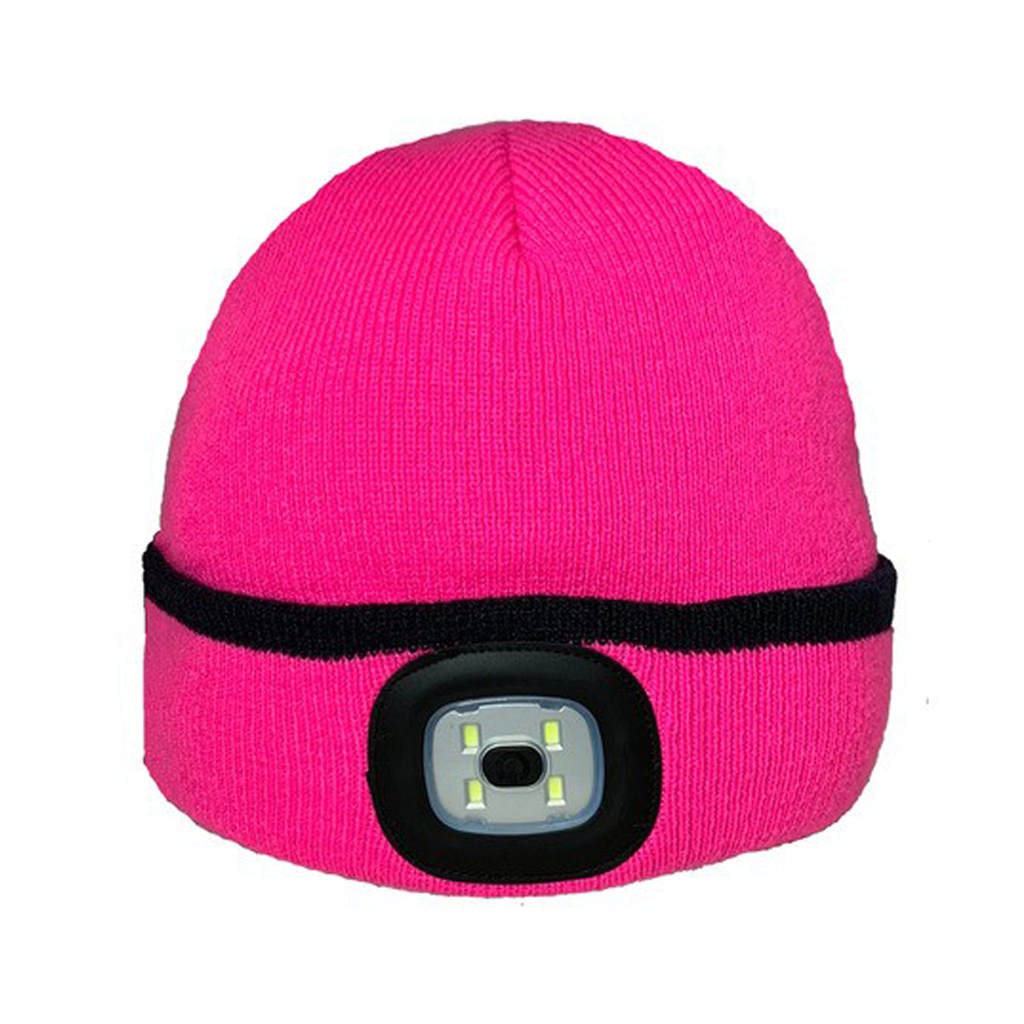 Platinum Unisex Plain LED Hat Pink  MA000404