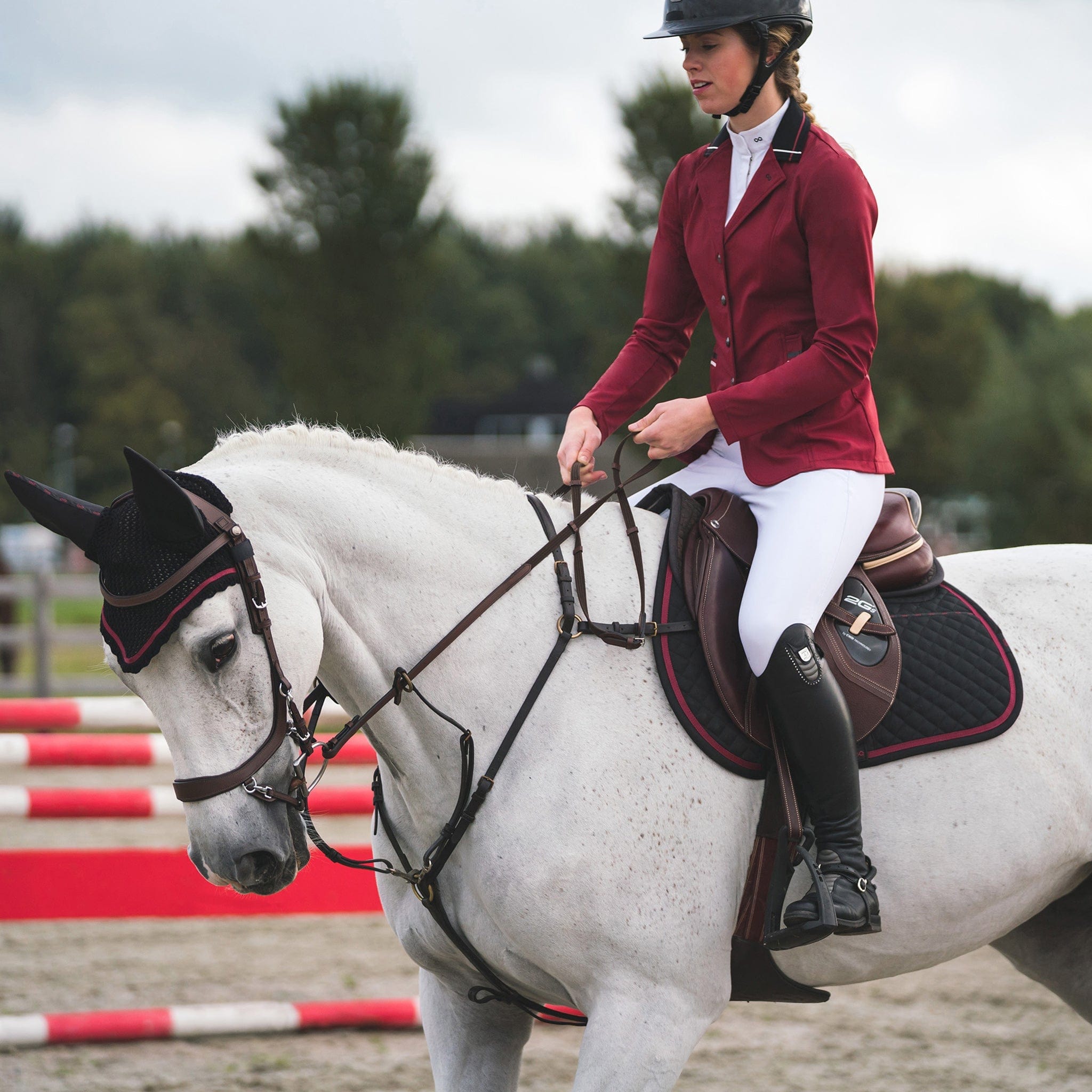 Pres Teq Ambition First Silicone Full Seat Breeches White