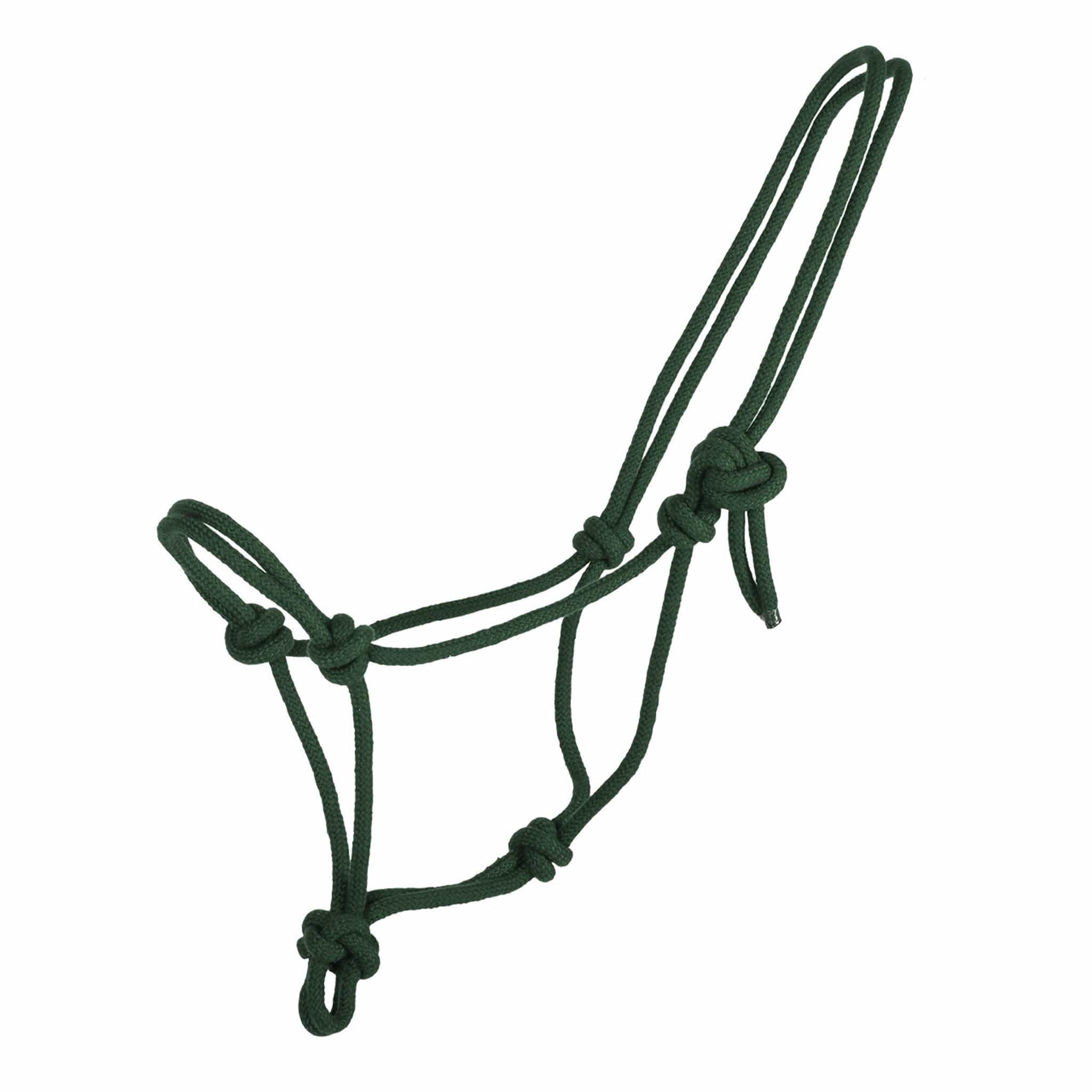 Qhp Basic Rope Halter - Cob · Dark Green