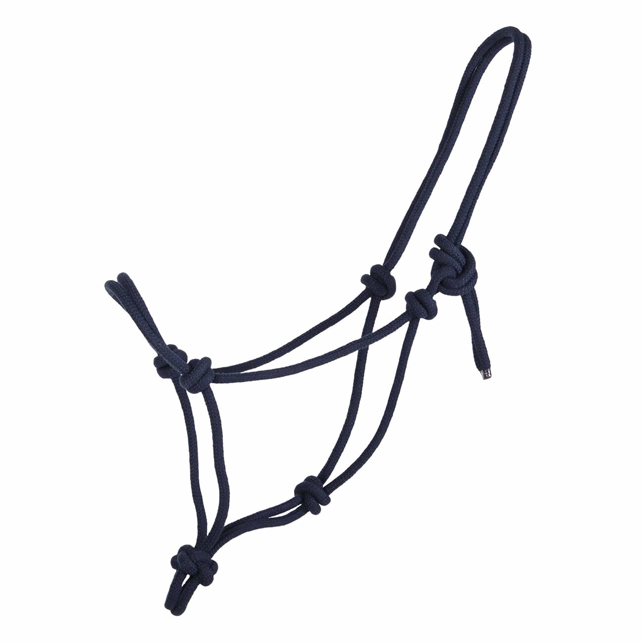 Qhp Basic Rope Halter - Cob · Navy