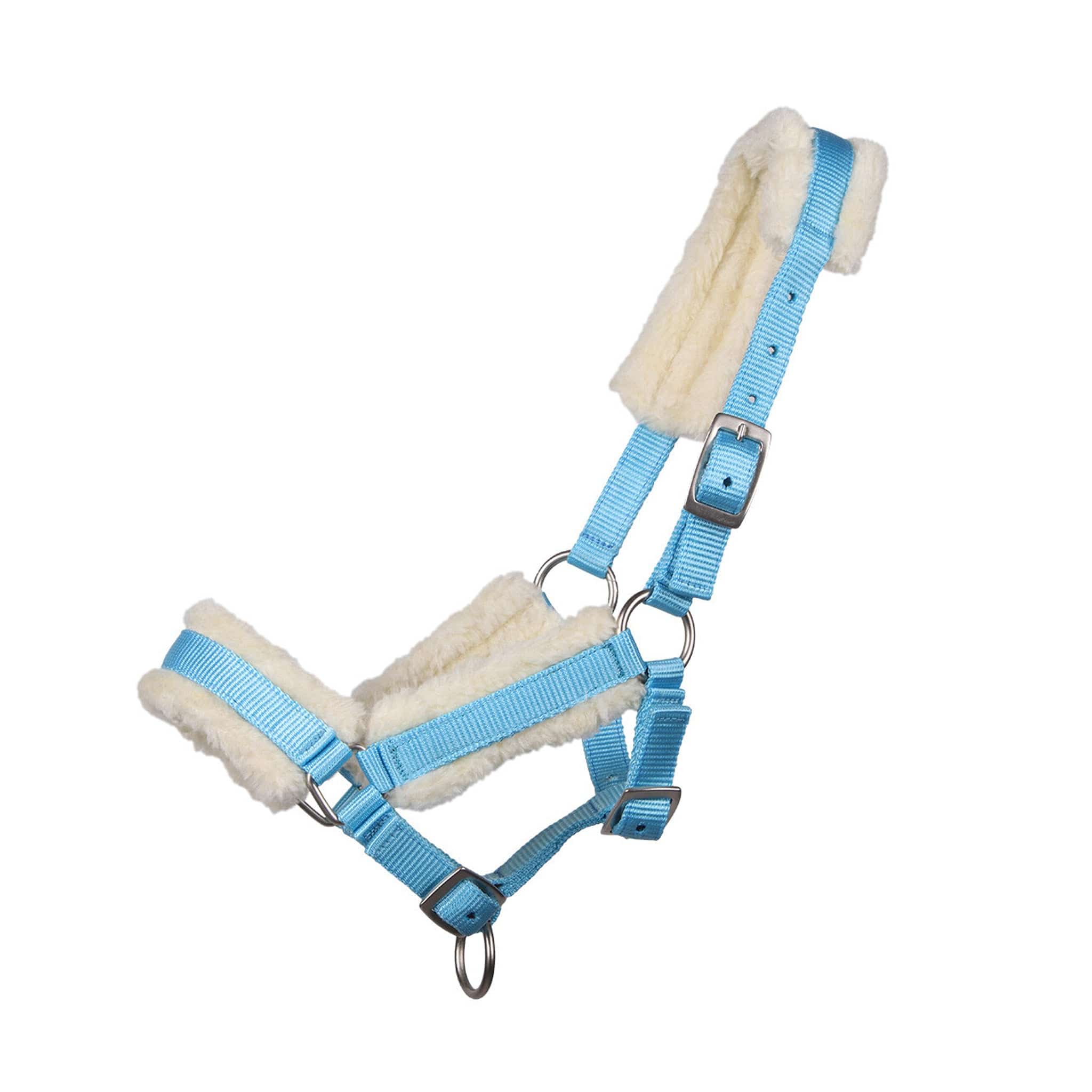 Qhp Fur Lined Foal Headcollar - Pony Foal · Baby Blue