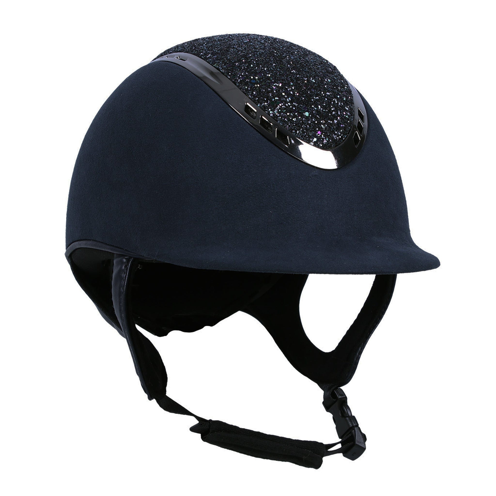 QHP Glitz Riding Hat - 57cm - 59cm · Navy