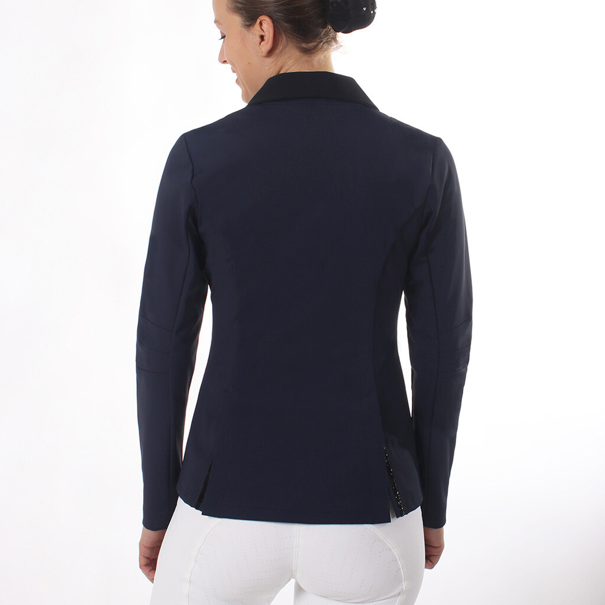 QHP Juliet Competition Jacket Blue - Size UK 8