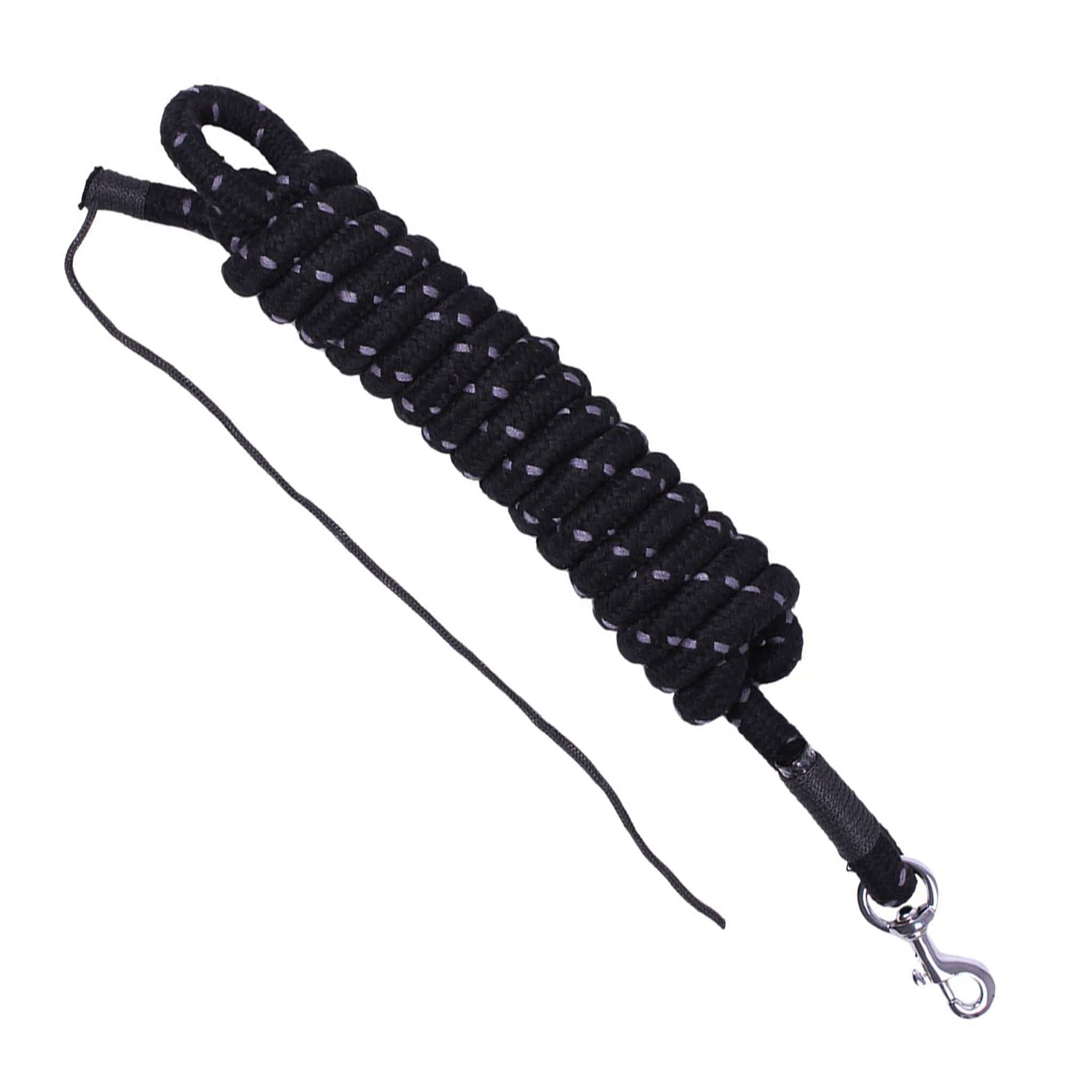 Qhp Lead Rope - 4.2 Metres (420cm) · Black And Grey