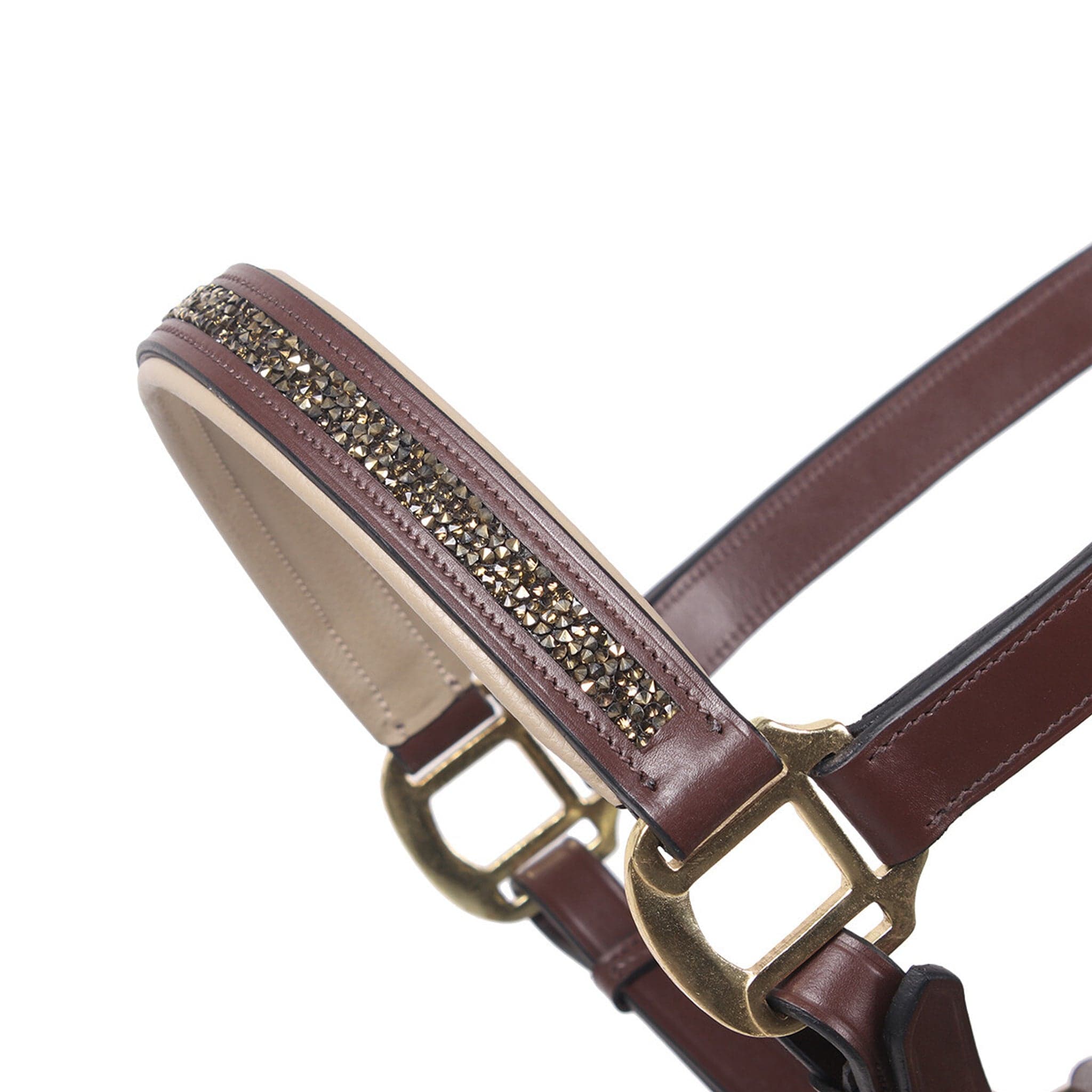QHP Lupine Headcollar Brown Size Pony
