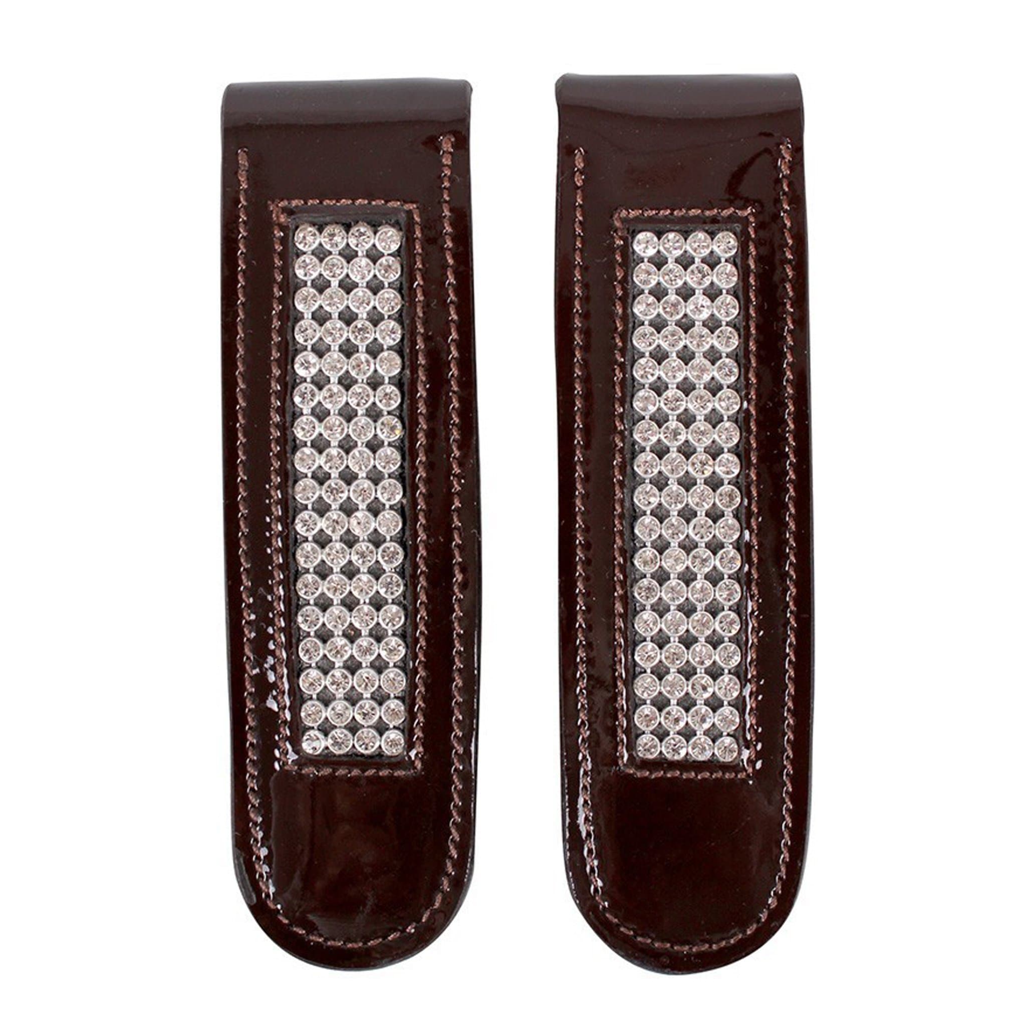 Qhp Madelon Boot Clips - Standard · Brown and Silver