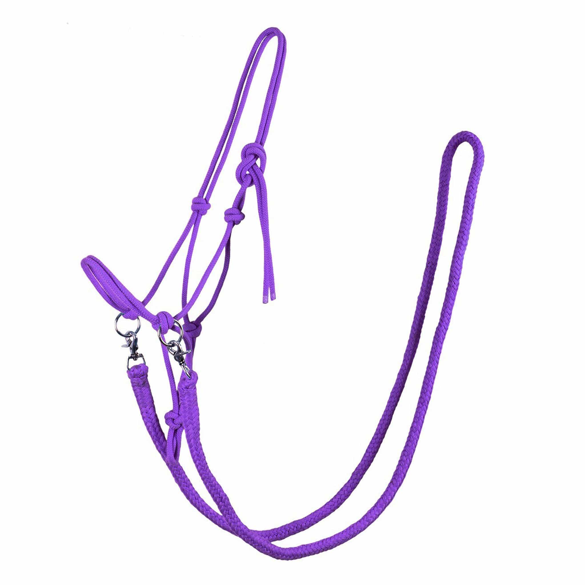 Qhp Rope Halter With Reins - Pony · Passion Flower Purple