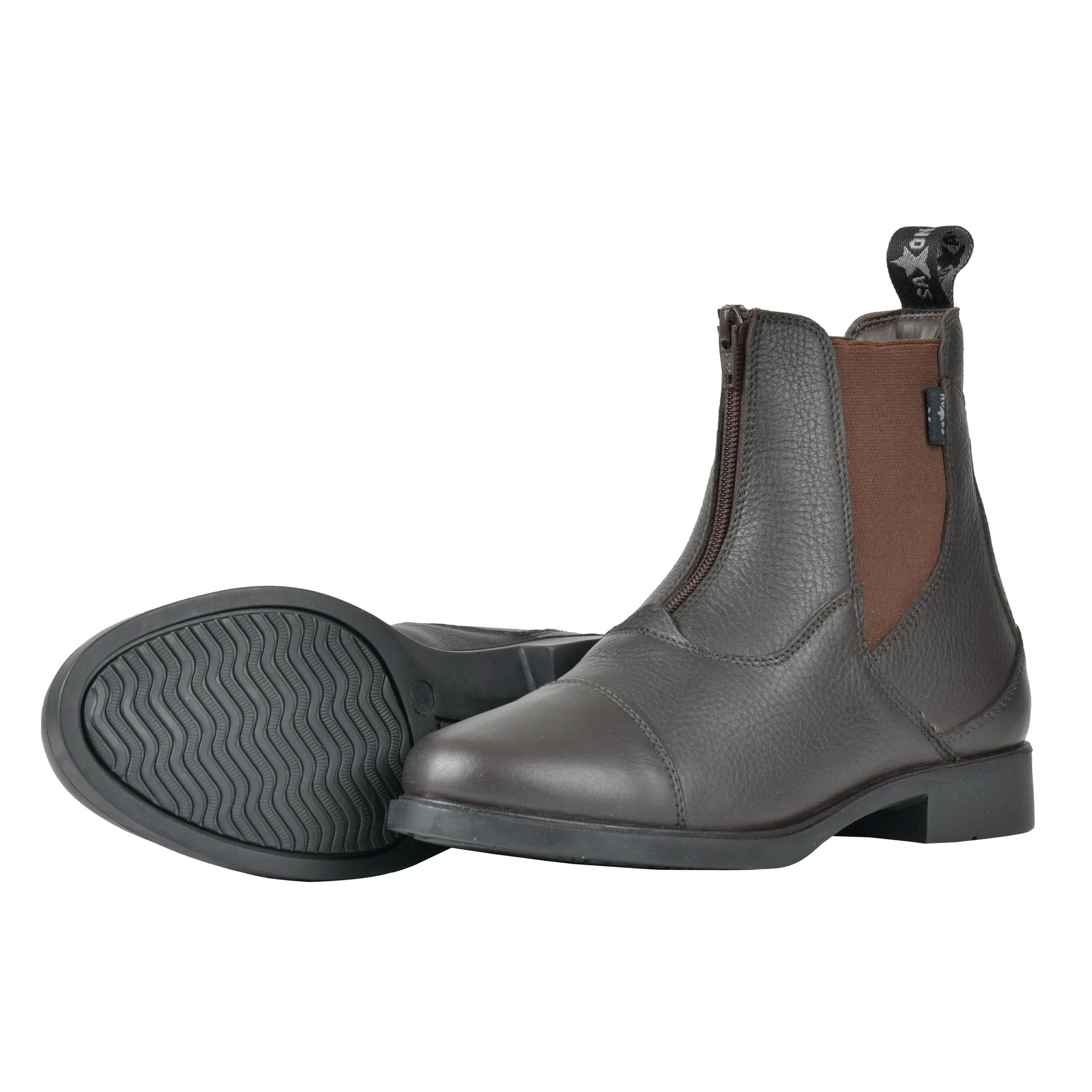 Saxon Children's Allyn Zip Paddock Boots - UK 11 (EU 29) · Brown