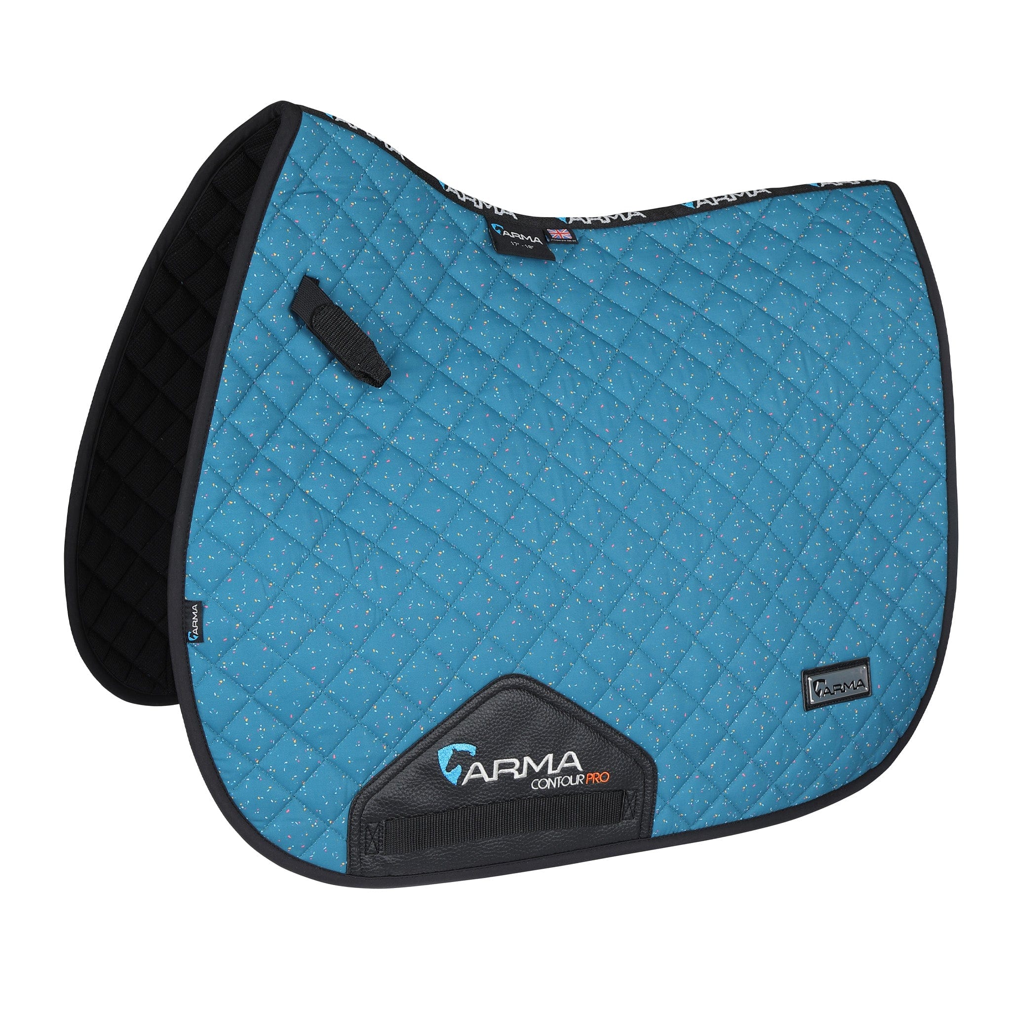 Arma Sport Cross Country Saddle Pad - Cob · Teal Ditsy