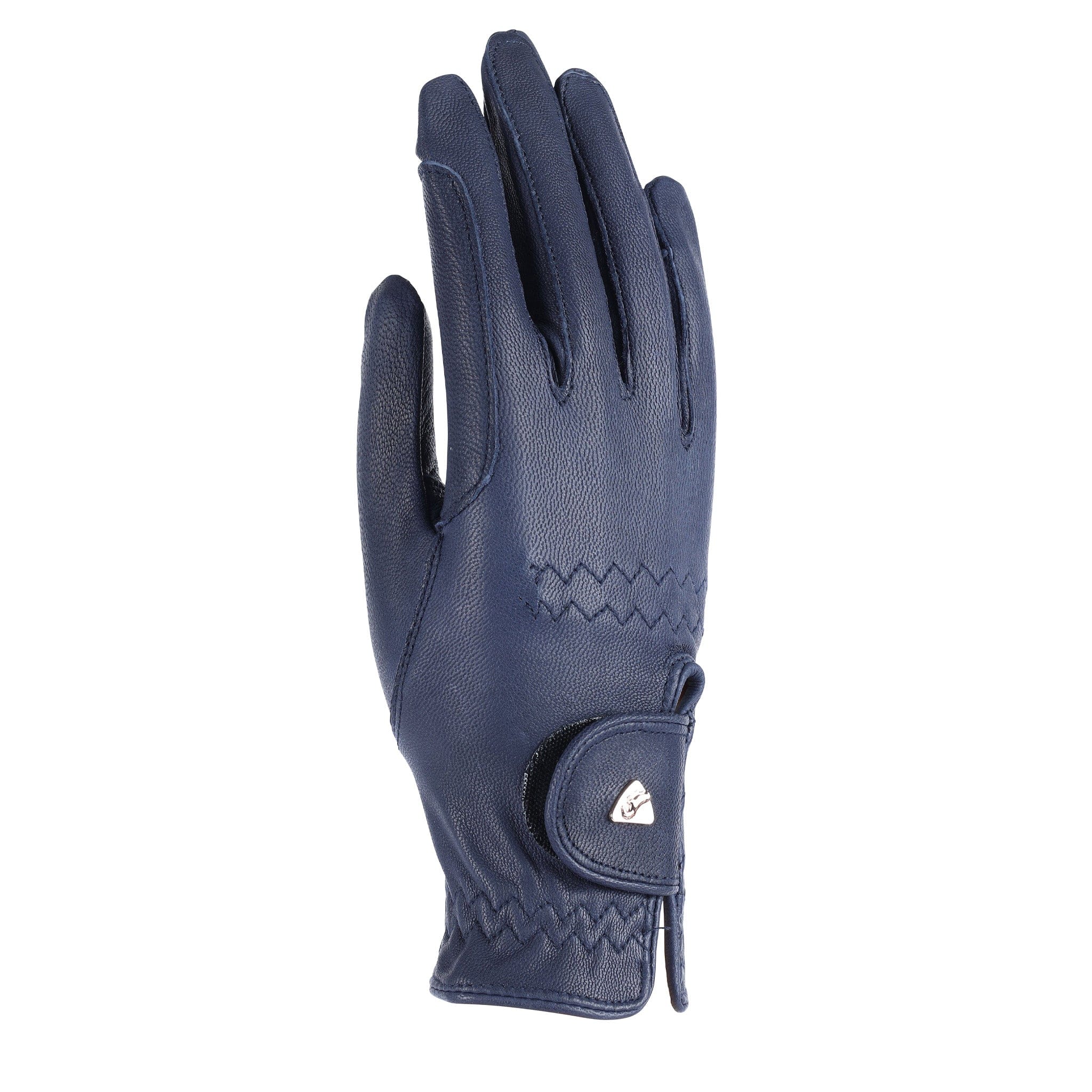 Photos - Equestrianism Aubrion Leather Riding Gloves - 8 · Navy 062/1074NAVYL