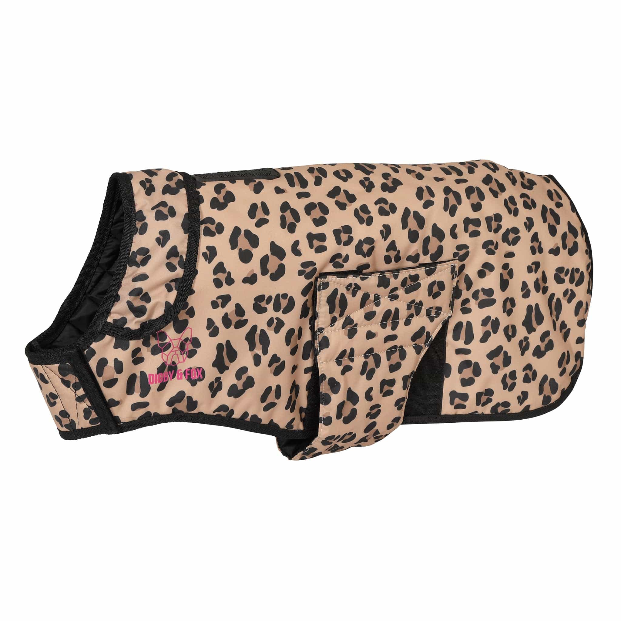 Shires Digby and Fox Leopard Print Dog Coat