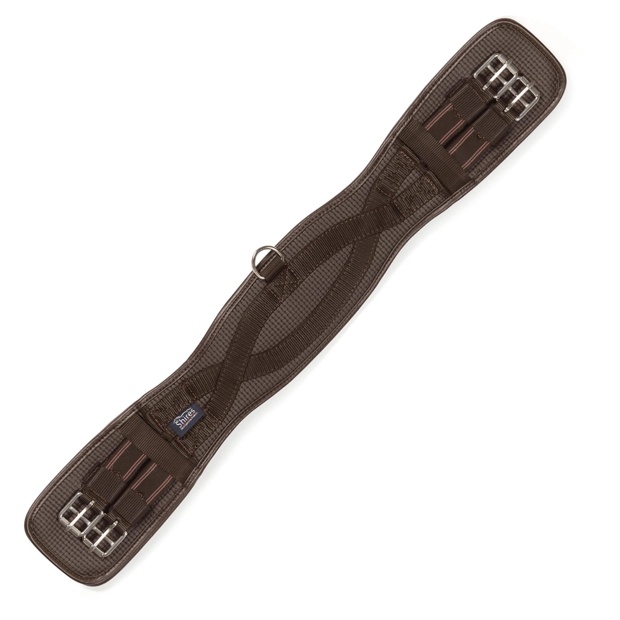 Shires Anti-chafe Dressage Girth With Elastic Brown 483