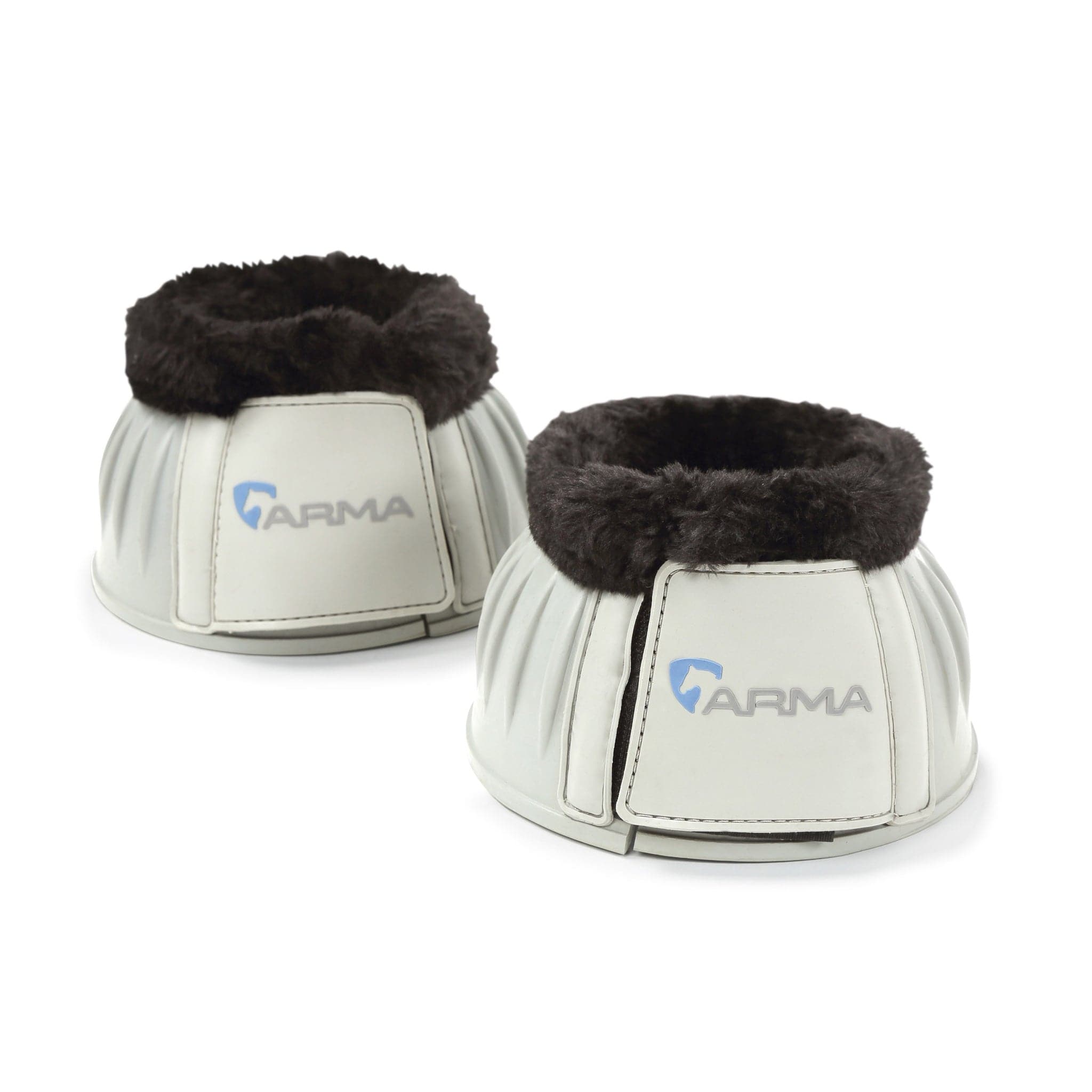 Arma Fleece Topped Over Reach Boots - Full · Grey