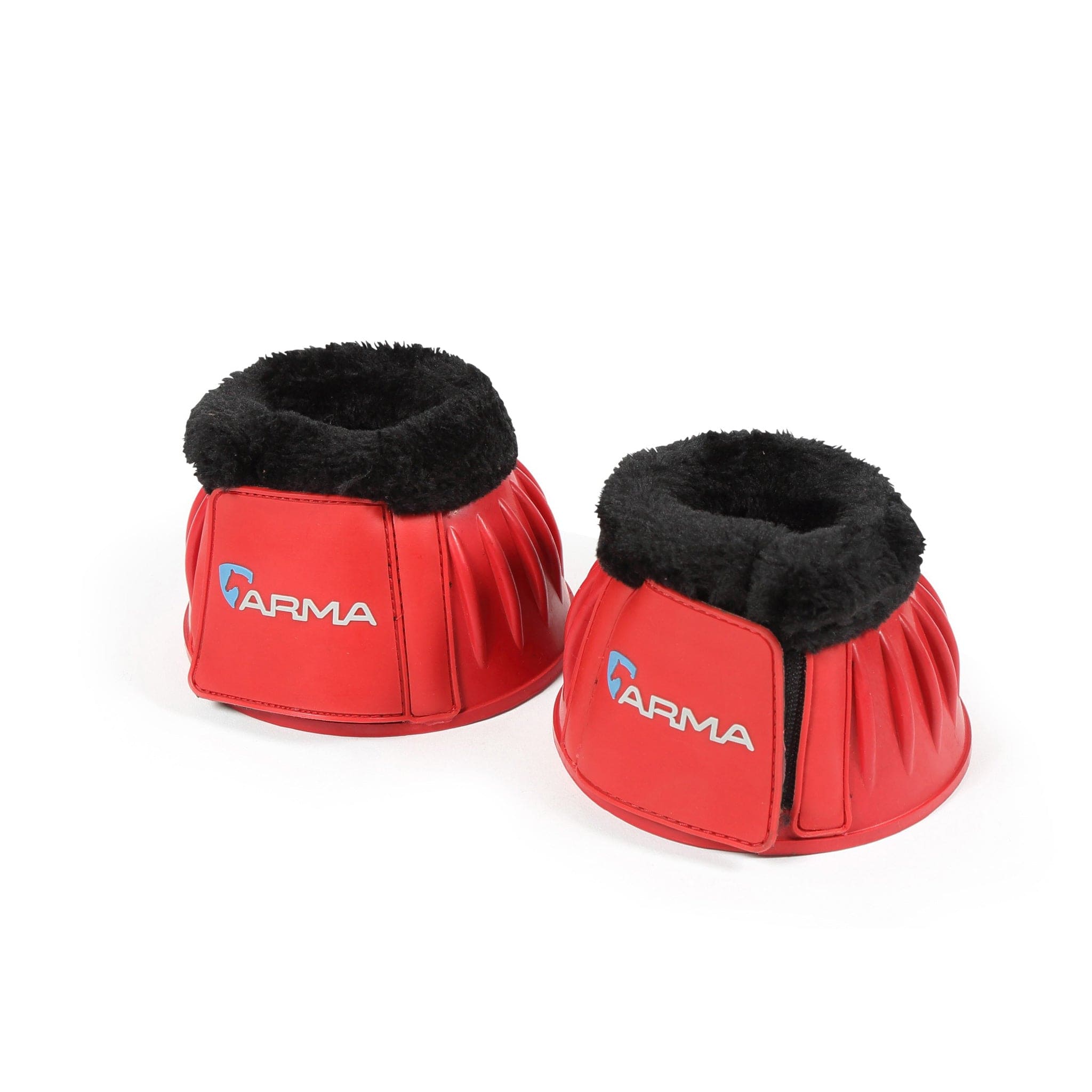 Arma Fleece Topped Over Reach Boots - Full · Red