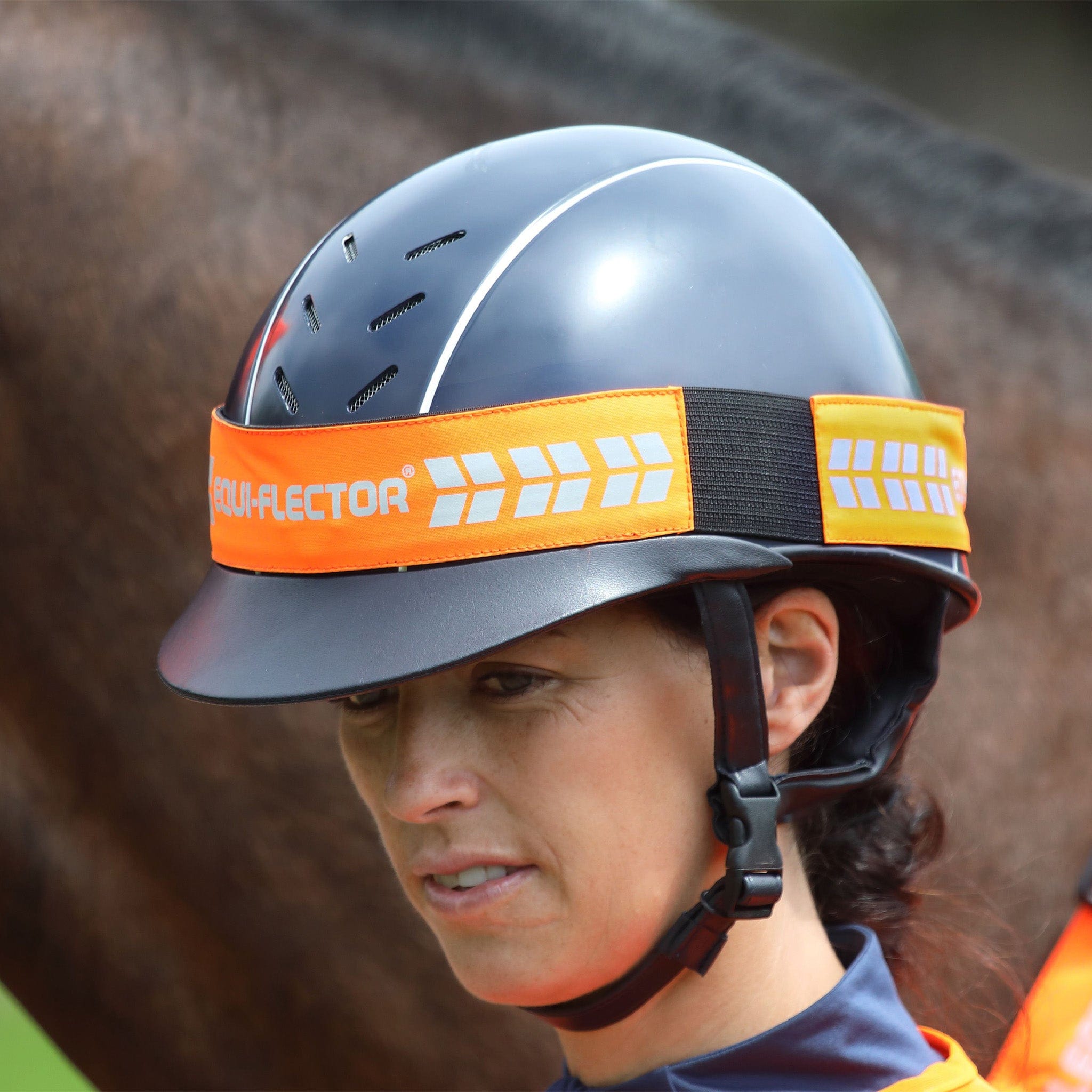 Equi-Flector Hi Viz Hat Band - Orange