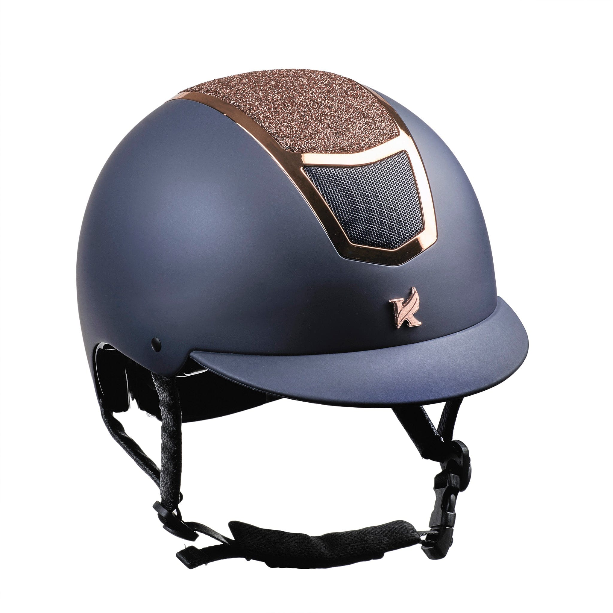 Karben Valentina Riding Hat - 59cm - 61cm · Navy and Rose Gold