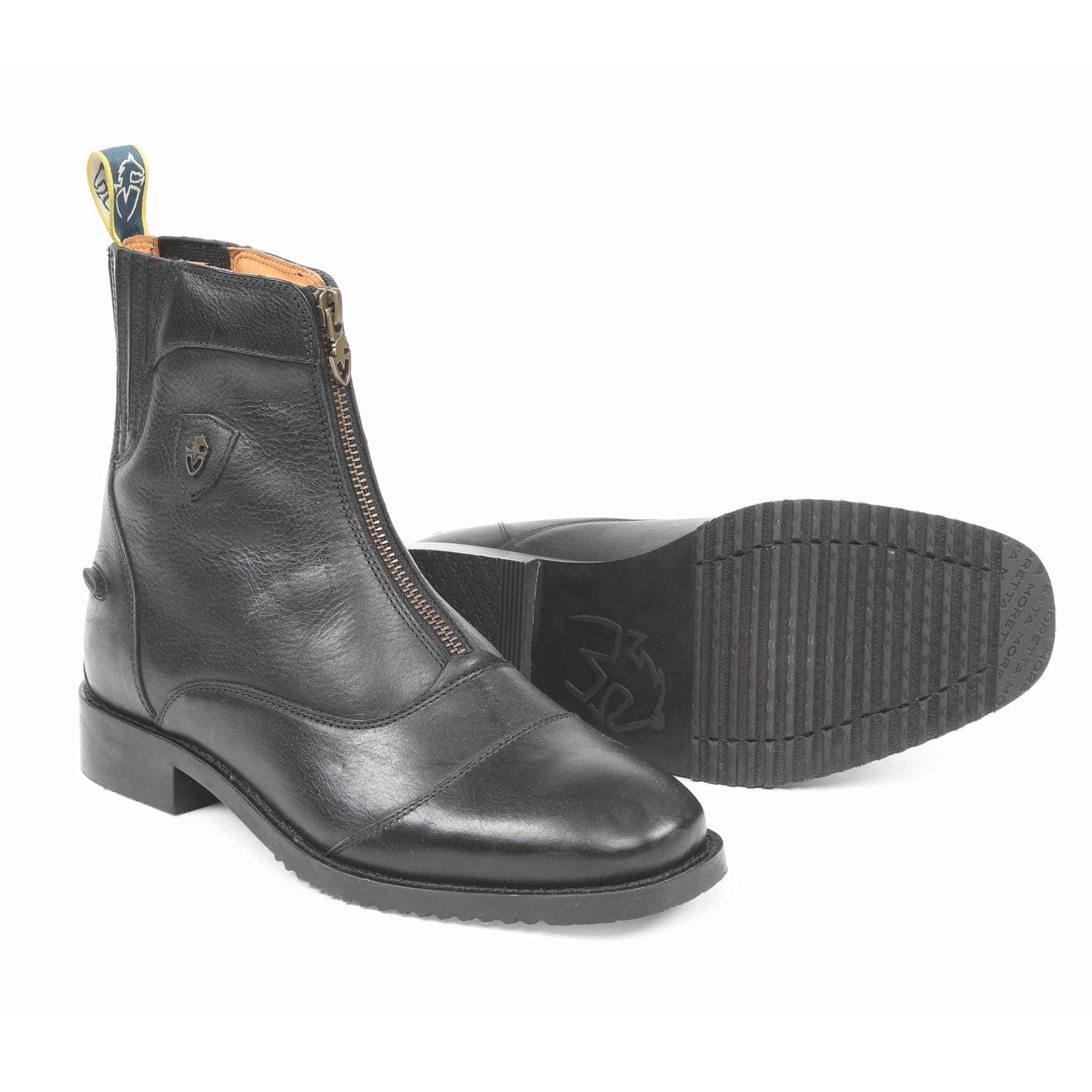 Moretta Viviana Zip Paddock Boots 8229 Black Pair