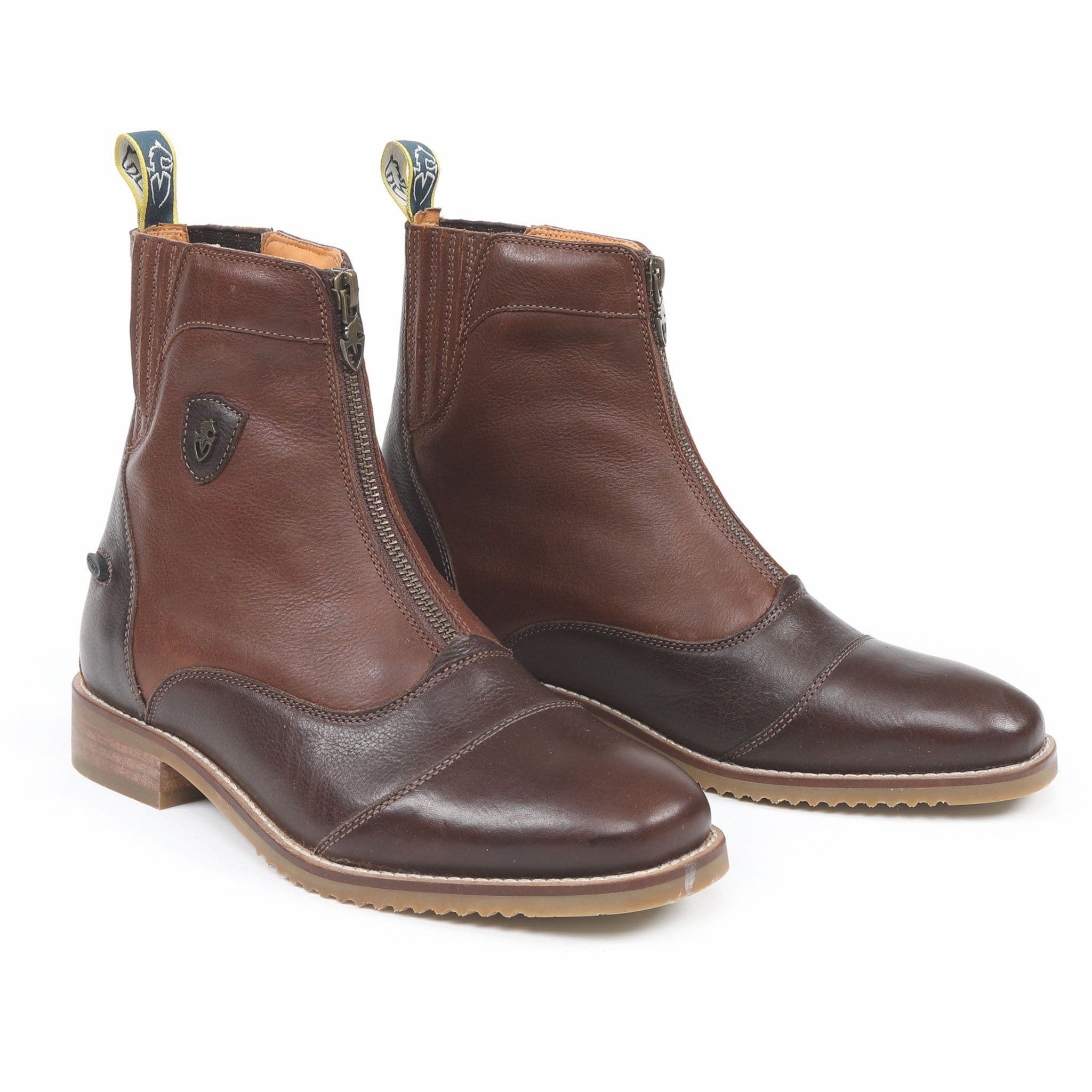 Moretta Viviana Zip Paddock Boots 8229 Chestnut Brown Pair