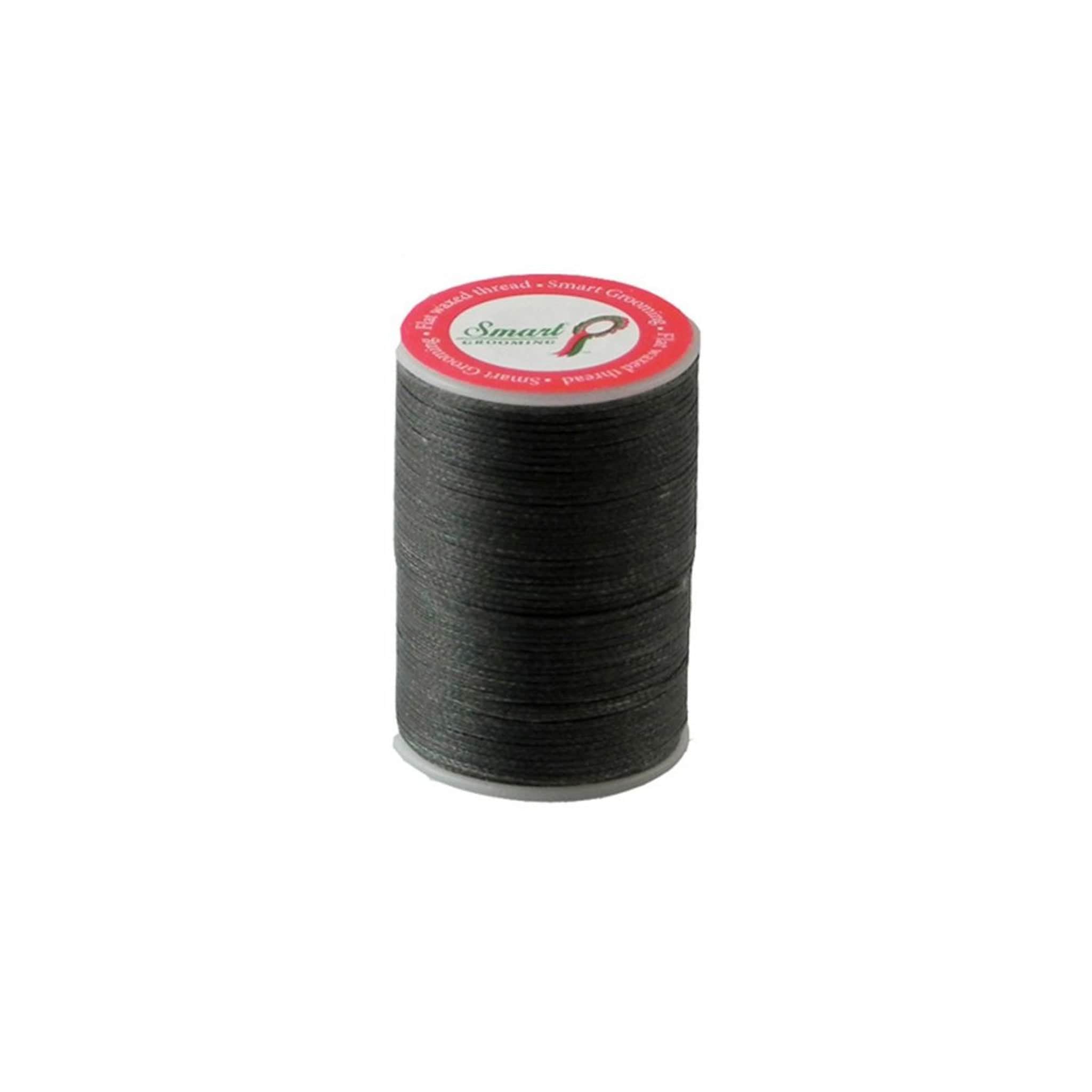 Smart Grooming Flat Waxed Plaiting Thread - Small · Black