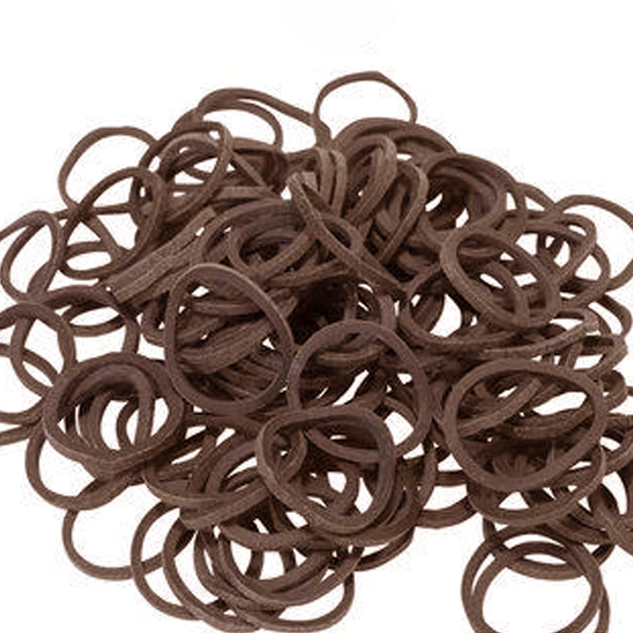 Smart Grooming Rubber Plaiting Bands - Brown