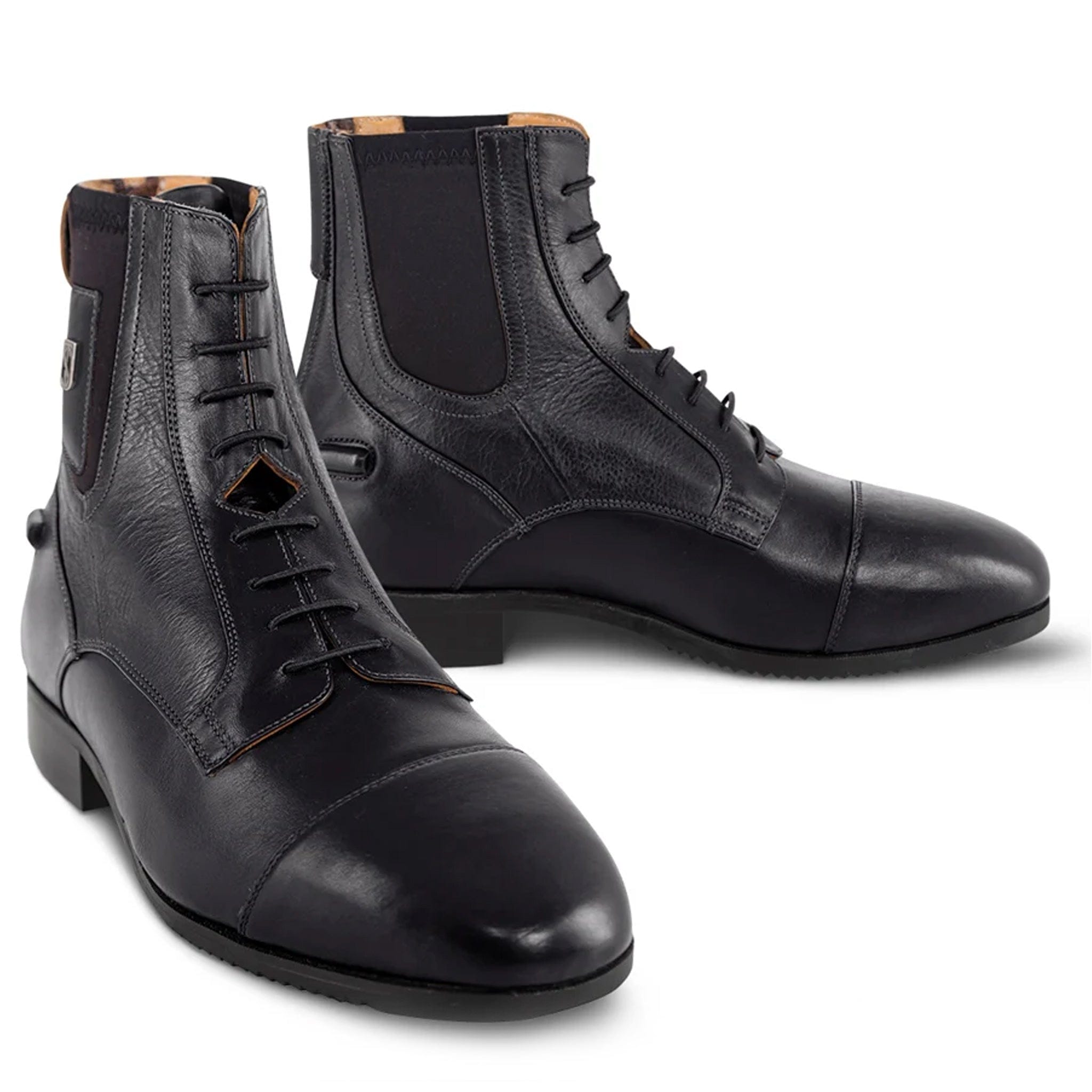 Tredstep Medici II Paddock Boots with Lace and Rear Zip Black M2L42B