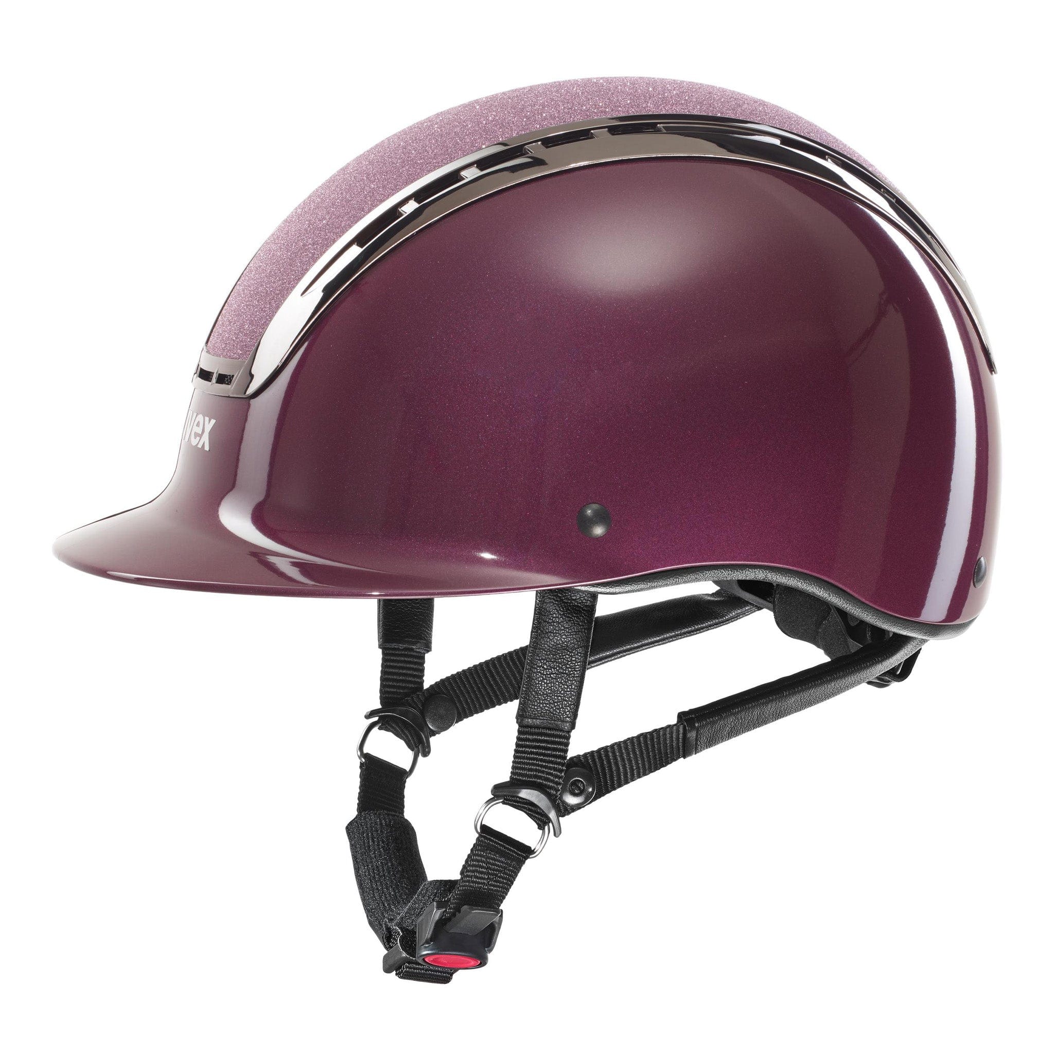 Uvex Suxxeed Blaze Riding Hat - 55cm - 56cm · Burgundy