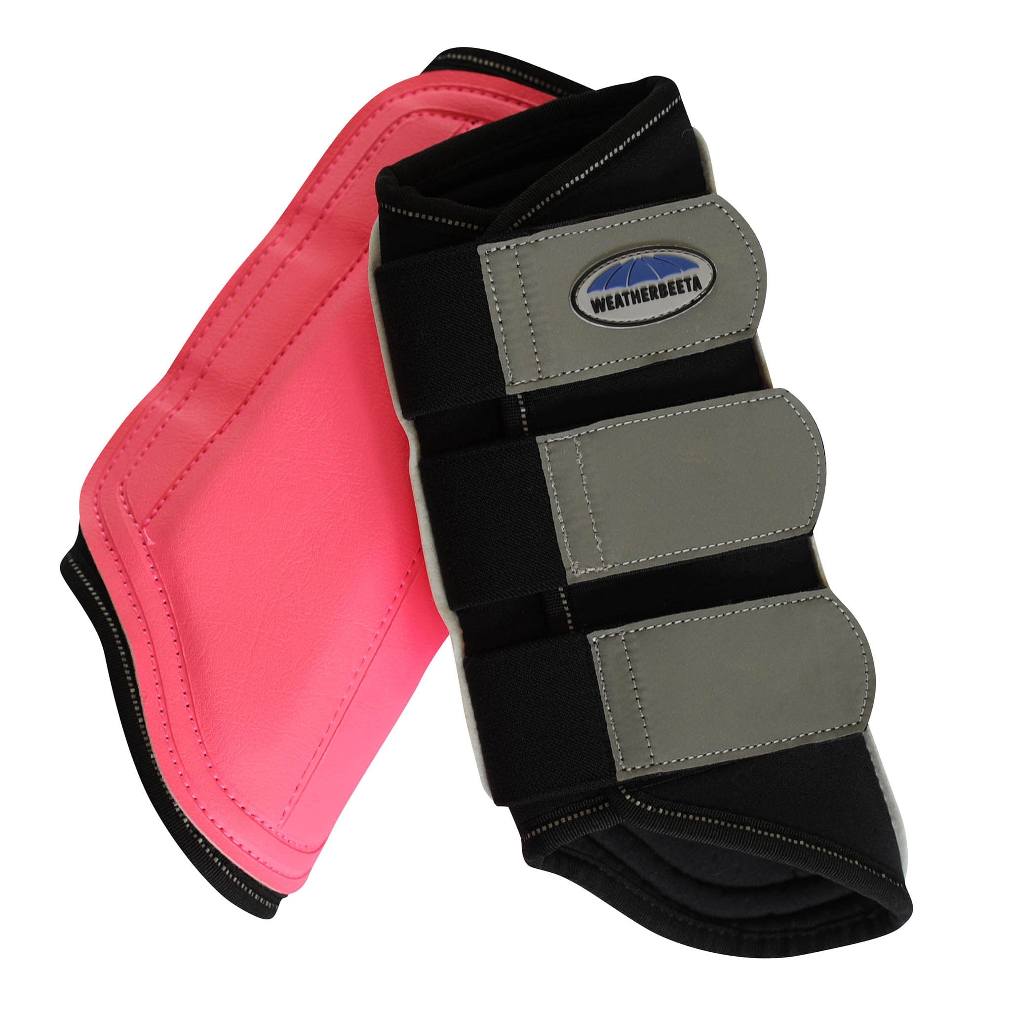 Weatherbeeta Hi Viz Reflective Single Lock Brushing Boots