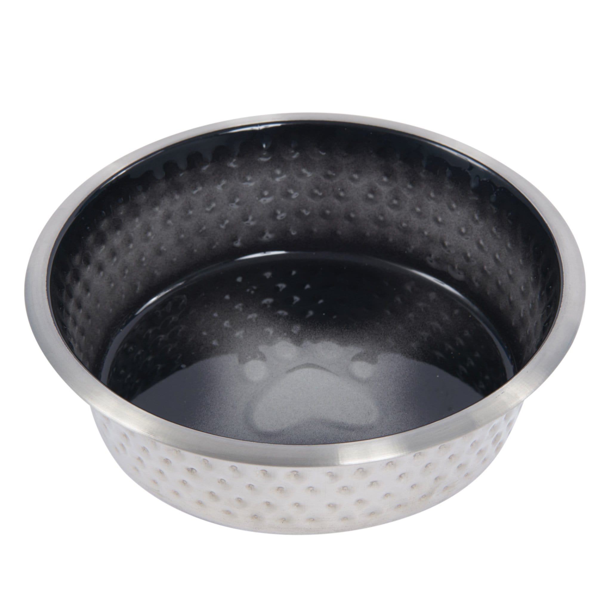 Weatherbeeta Non-Slip Stainless Steel Shade Dog Bowl - 16.5cm · Black