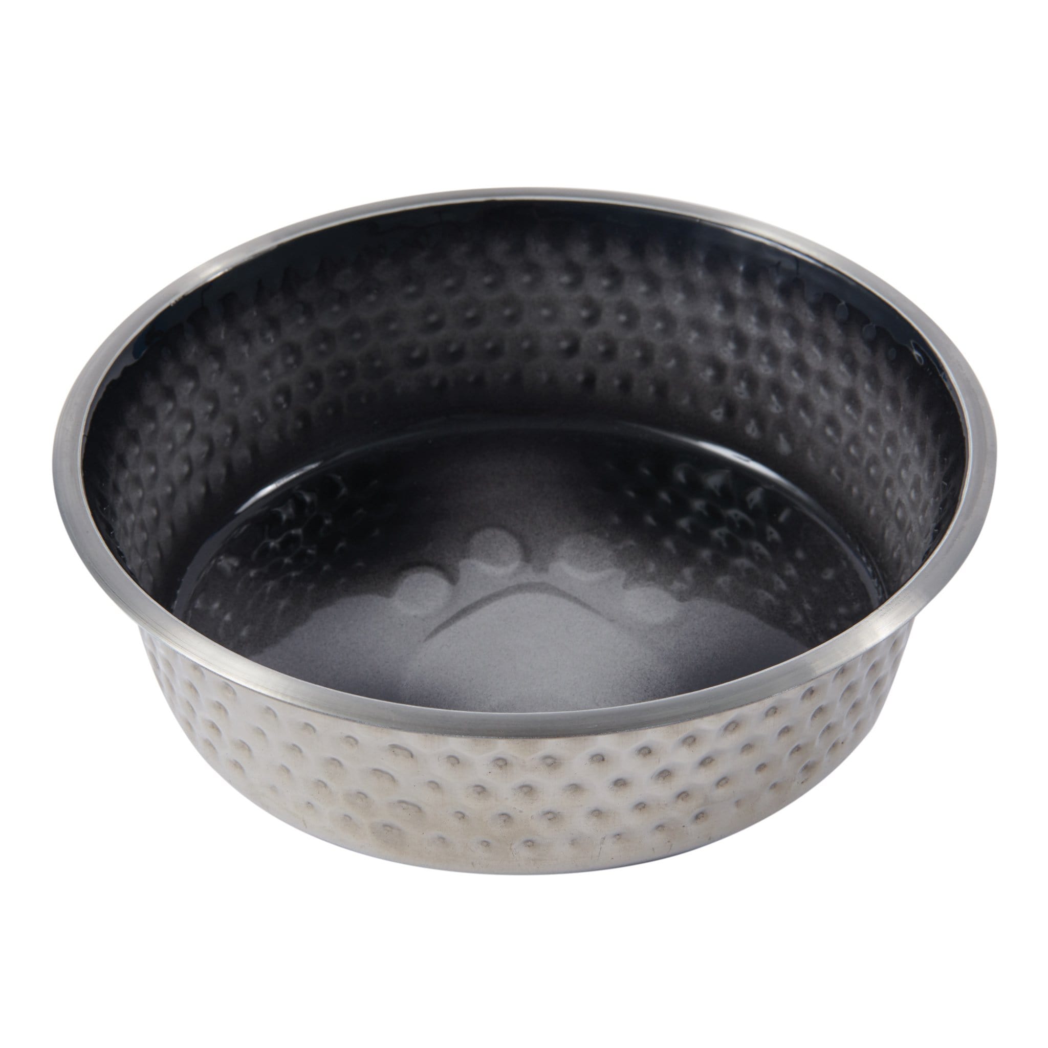 Weatherbeeta Non-Slip Stainless Steel Shade Dog Bowl - 19.5cm · Black