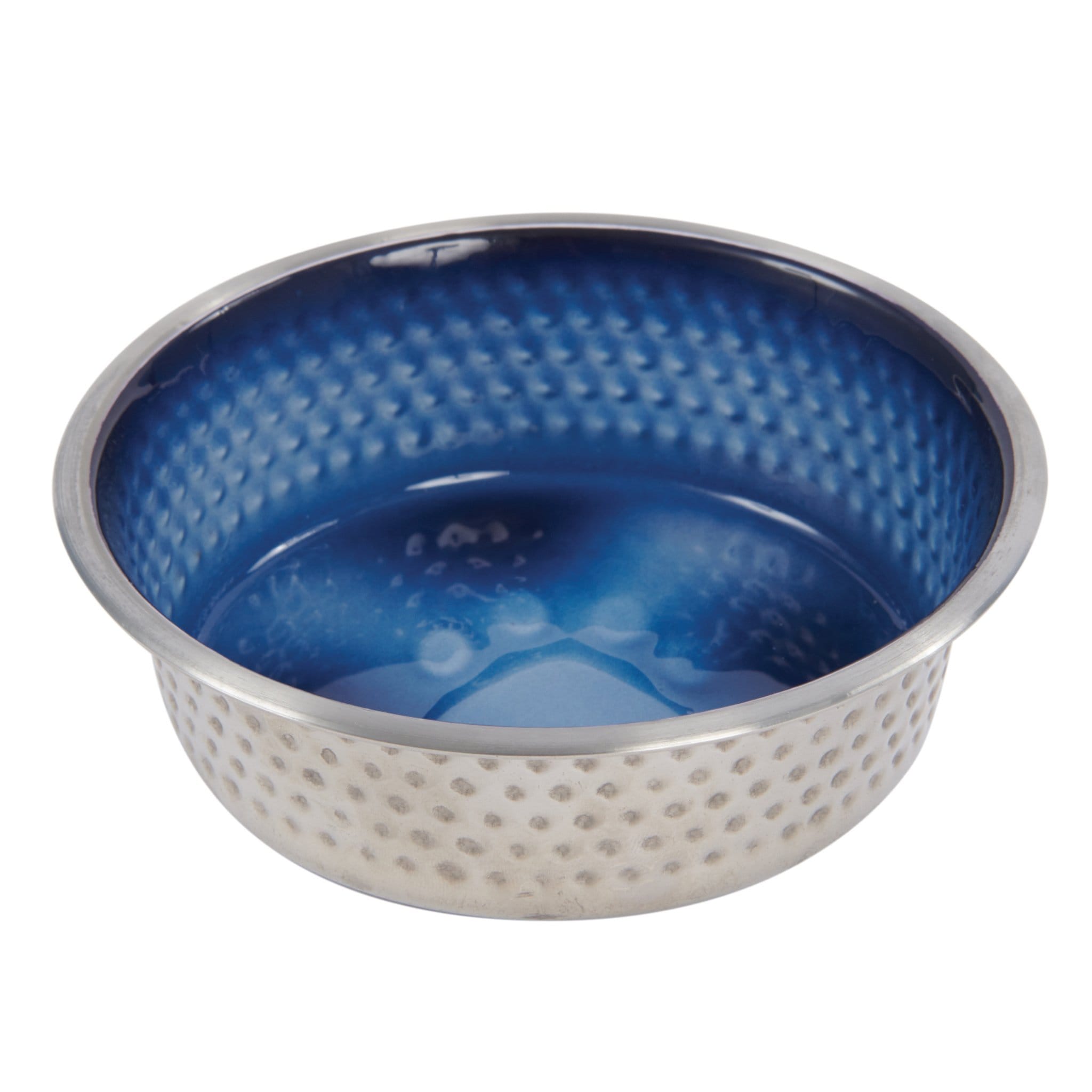 Weatherbeeta Non-Slip Stainless Steel Shade Dog Bowl - 13cm · Royal Blue