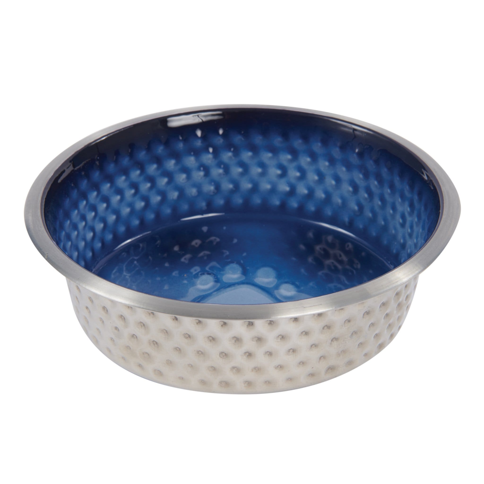 Weatherbeeta Non-Slip Stainless Steel Shade Dog Bowl - 16.5cm · Royal Blue