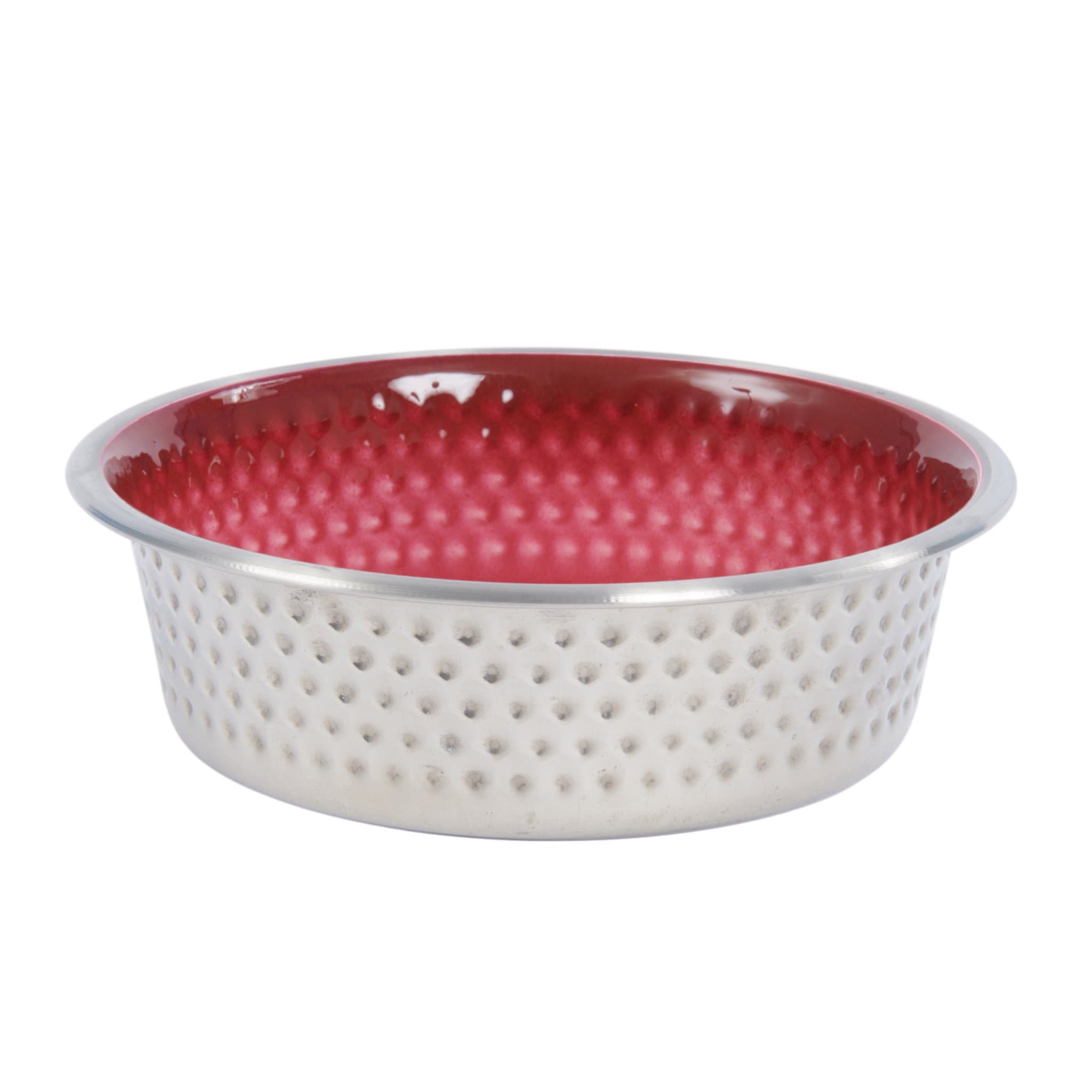 Weatherbeeta Non-Slip Stainless Steel Shade Dog Bowl - 13cm · Magenta